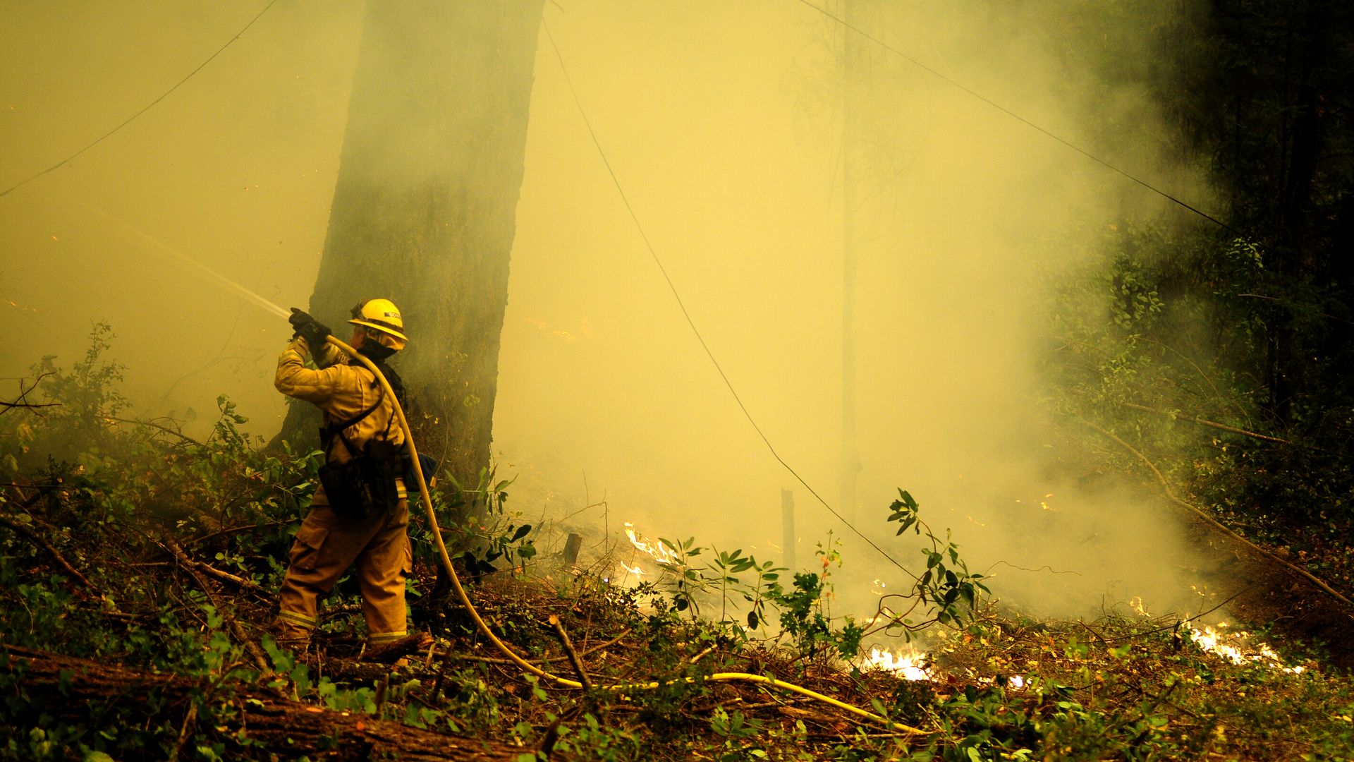 Firefighter in California