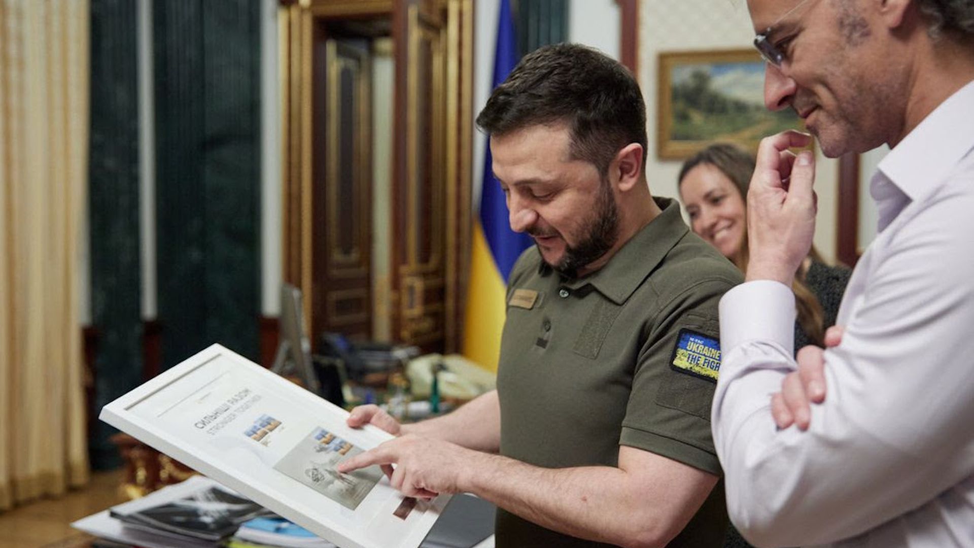 Alex Karp, co-founder and CEO of the data-mining software giant Palantir Technologies, visited Ukrainian President Volodymyr Zelensky