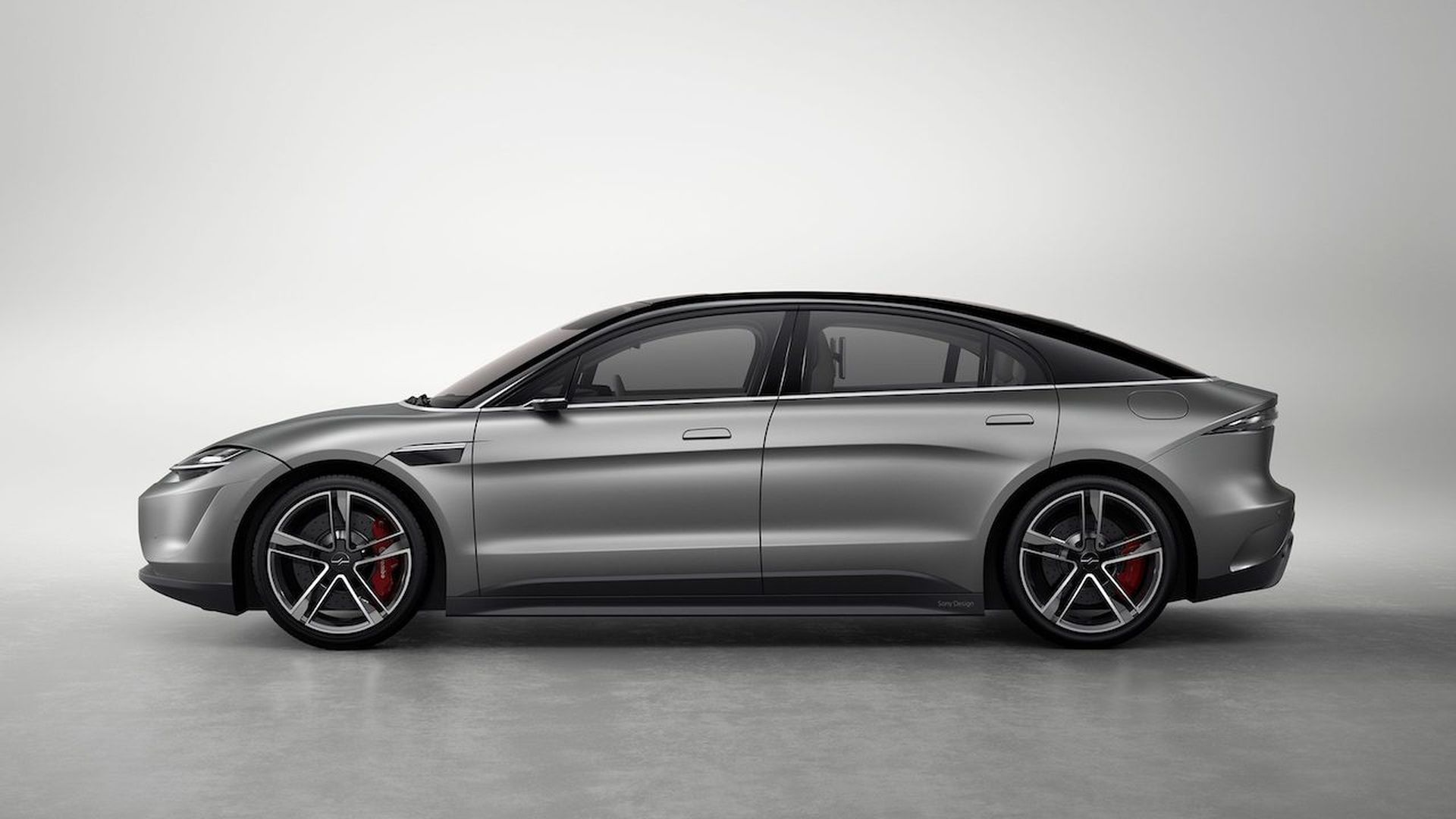 Photo of Sony's EV sedan prototype