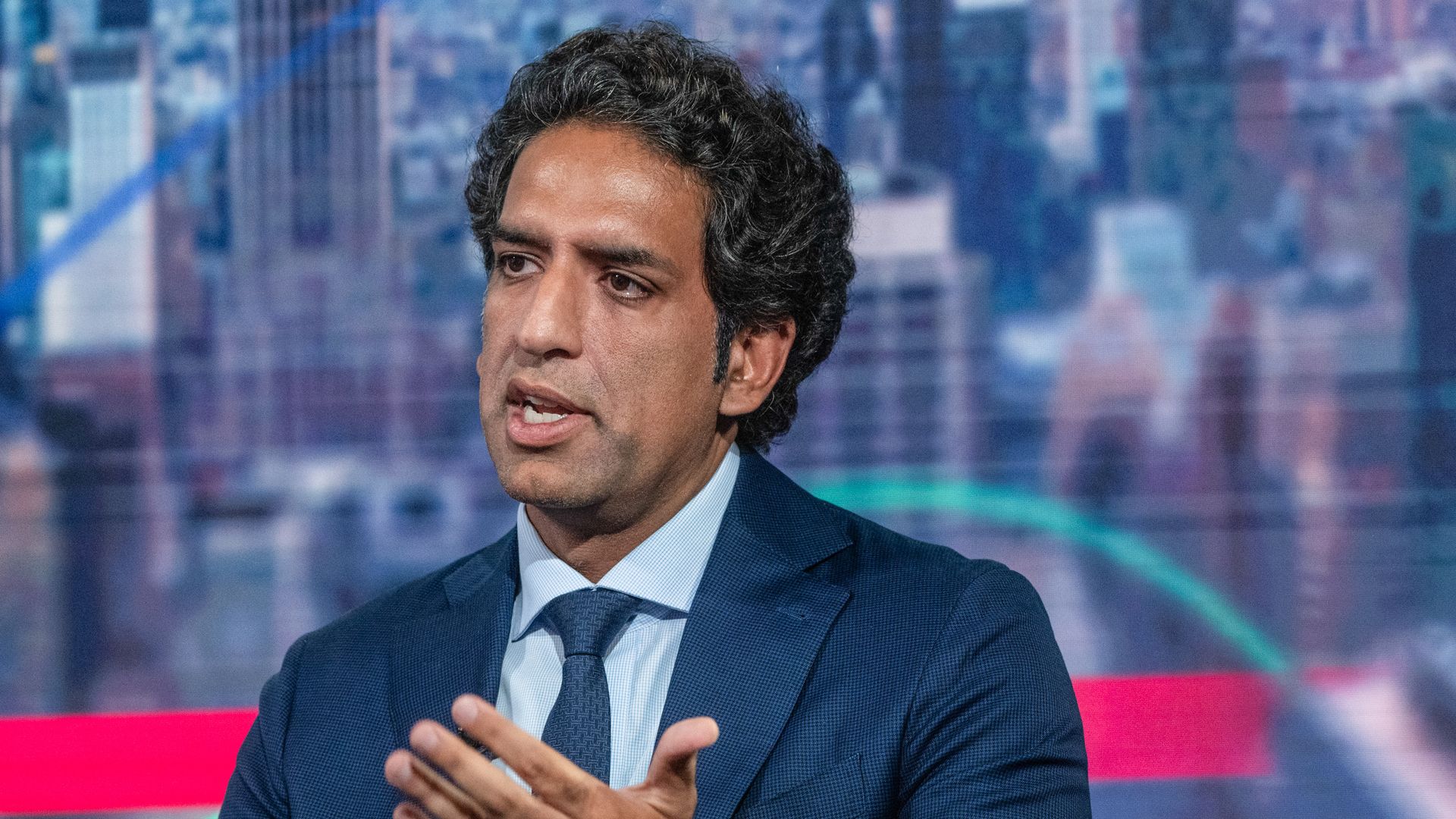 Omeed Malik, founder of 1789 Capital, during a Bloomberg Television interview in New York on July 15, 2025.