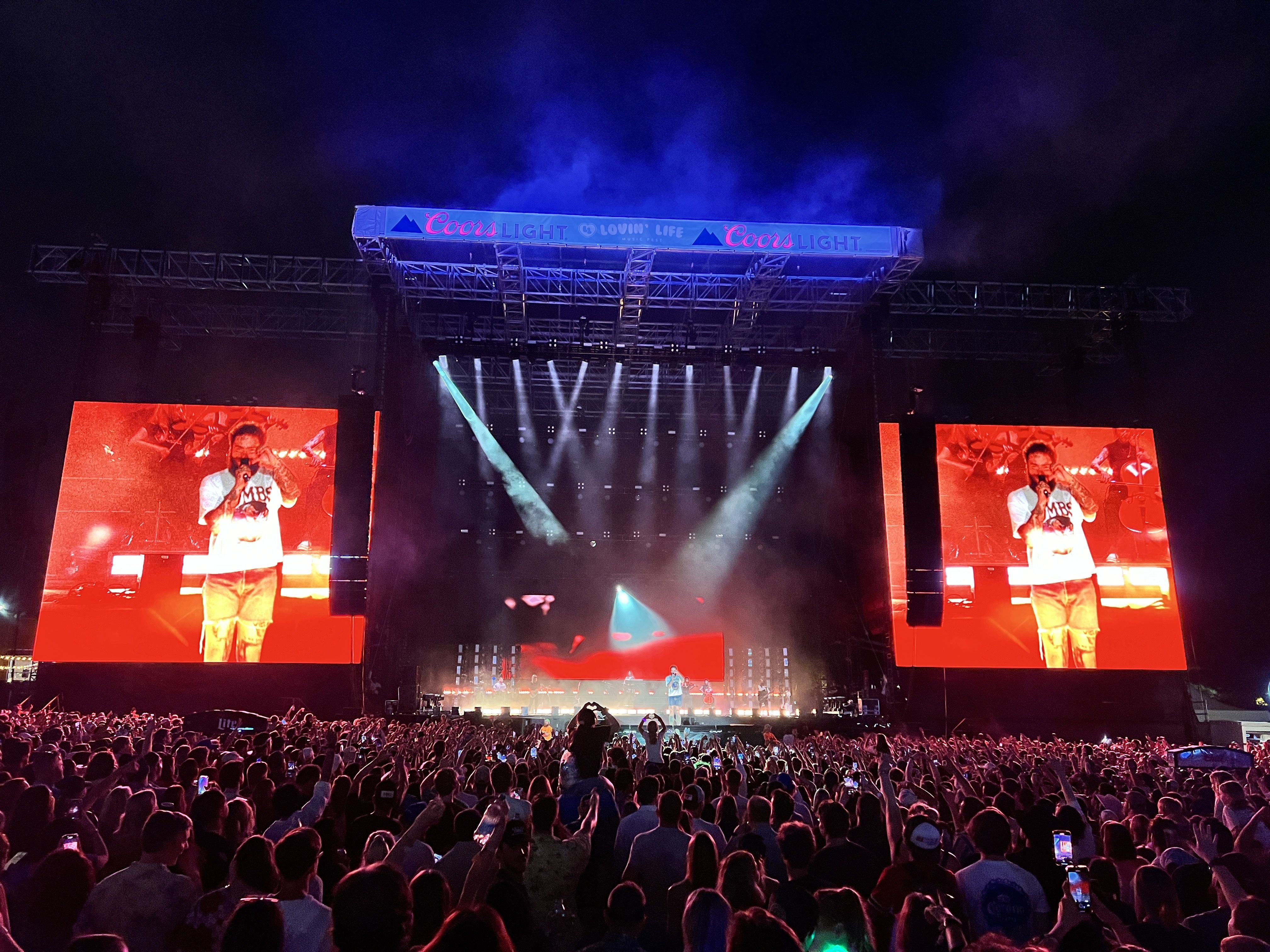 post malone on stage