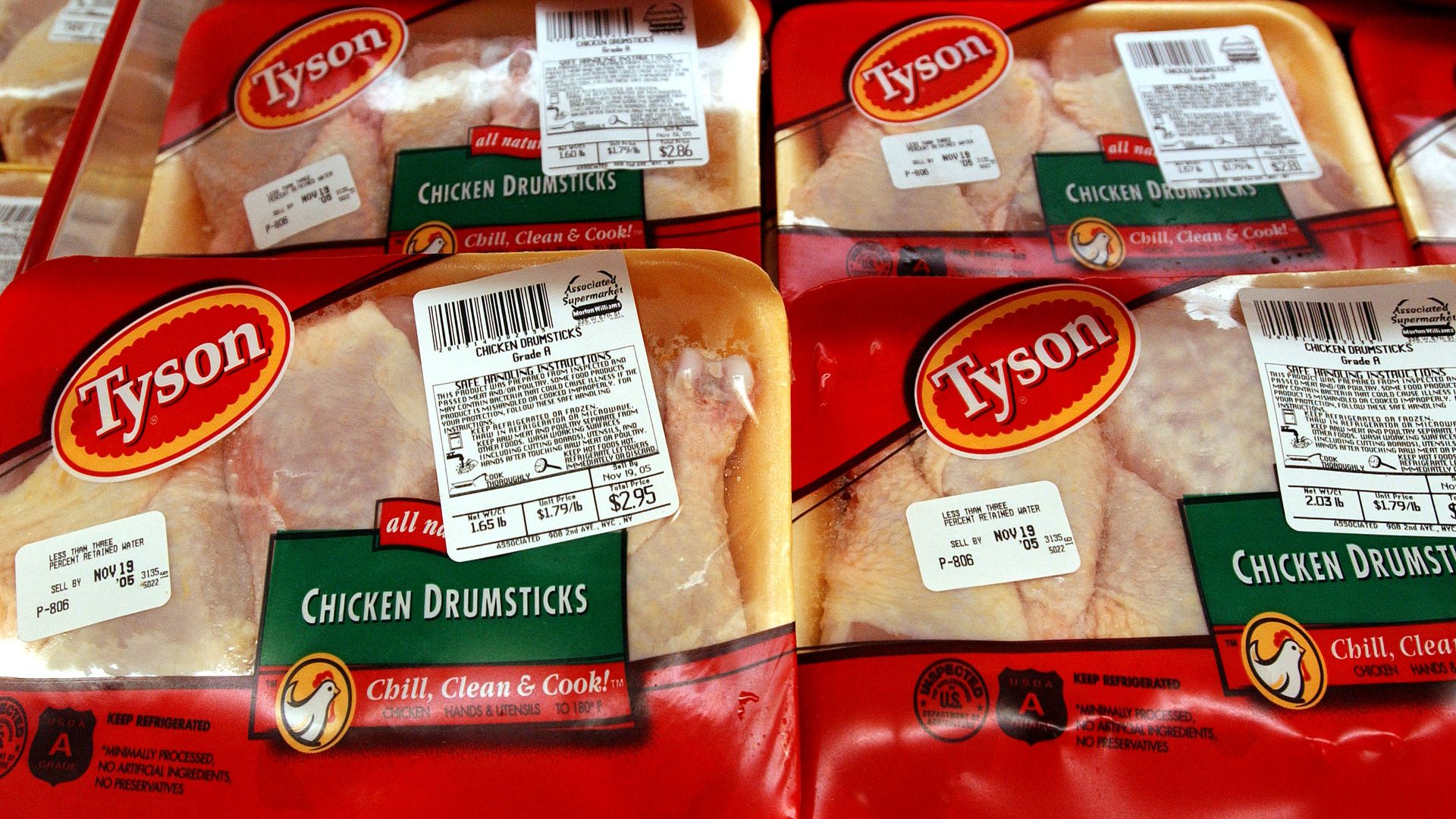 Tyson frozen chicken