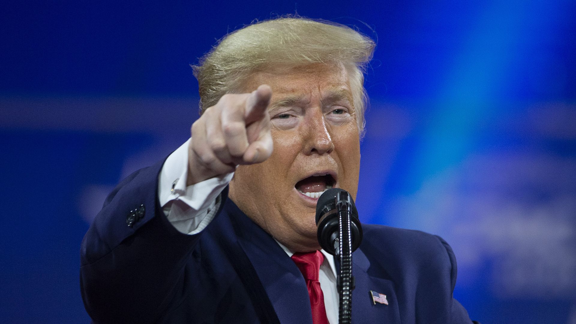 President Donald Trump speaks during the annual Conservative Political Action Conference (CPAC) at Gaylord National Resort & Convention Center February 29