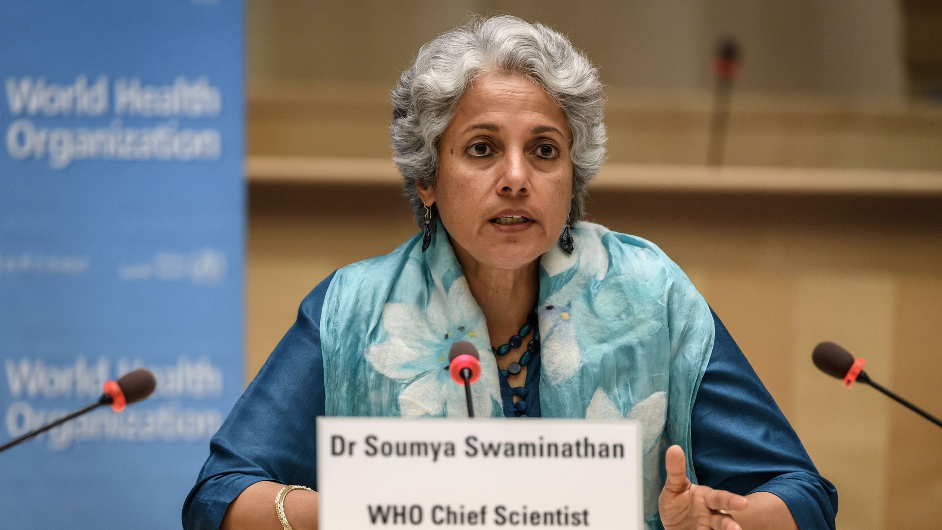 World Health Organization (WHO) Chief Scientist Soumya Swaminathan 