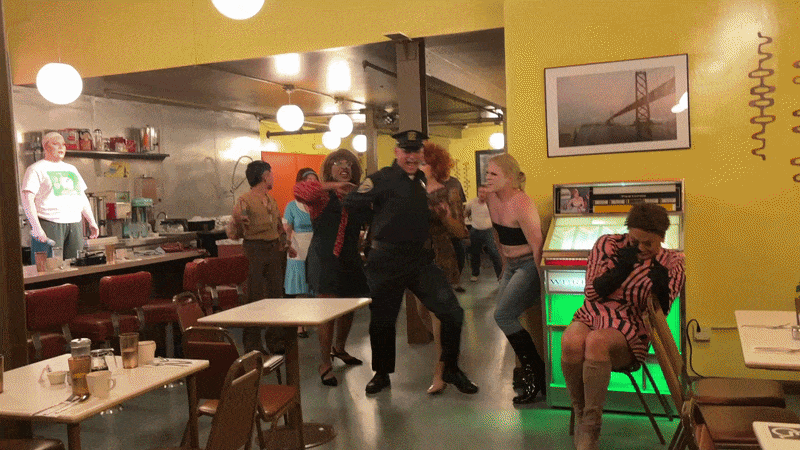 The police encounter at Compton's Cafeteria Riot.