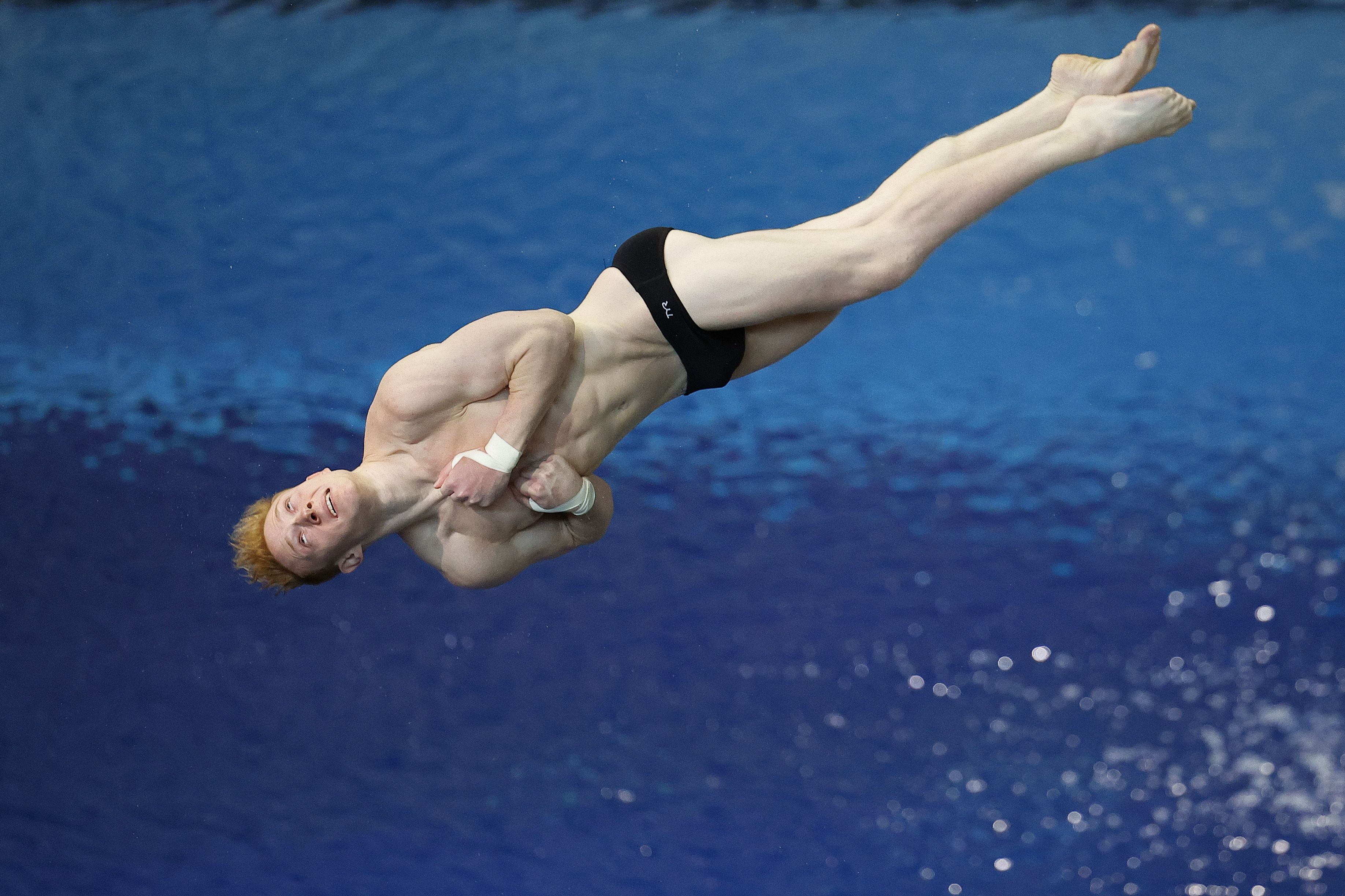 Andrew Capobianco diving. Photo: Alex Slitz/Getty Images