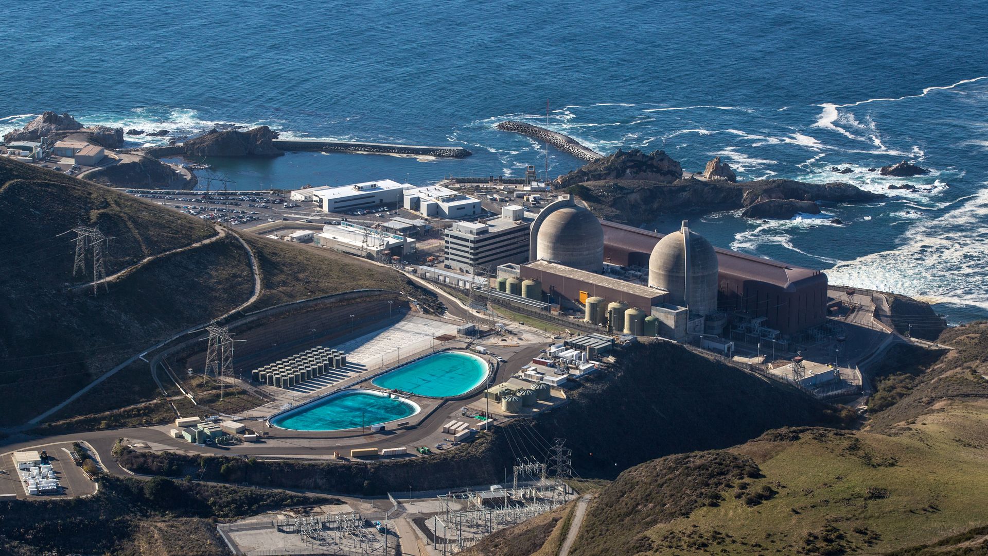 Diablo Canyon, the only operational nuclear plant left in California.