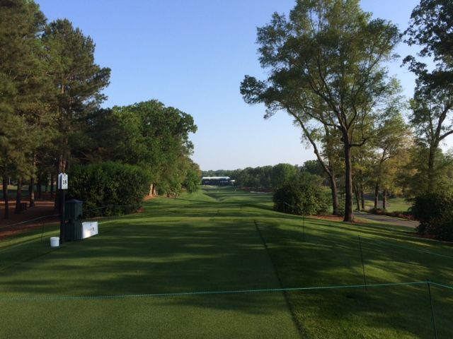 hole 18 at quail hollow