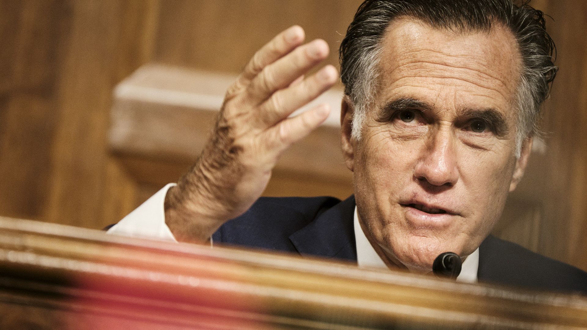 Sen. Mitt Romney (R-UT) during a Senate Foreign Relations Committee hearing  April 27