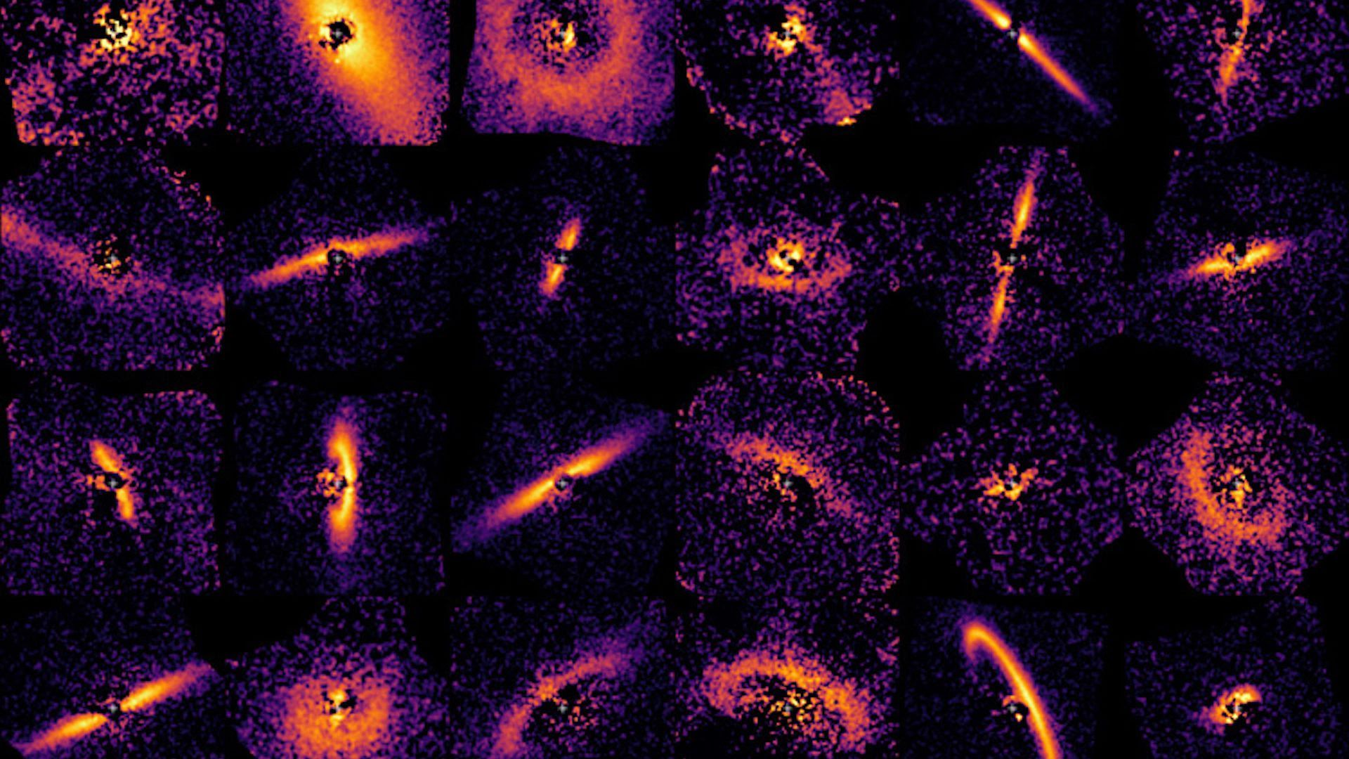 The dusty new planetary systems