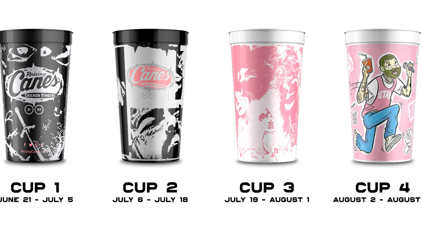 Raising Cane's Post Malone-themed cups go national - Axios Salt Lake City