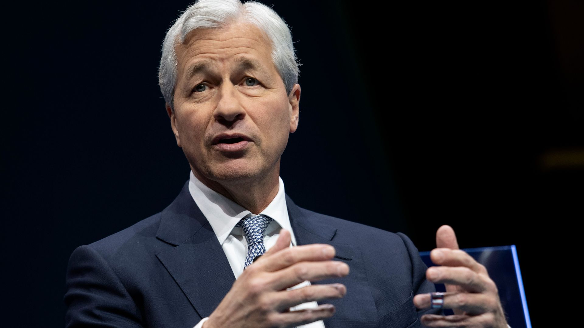 JPMorgan Chase & Co. CEO Jamie Dimon speaks during the Business Roundtable CEO Innovation Summit in Washington, DC on December 6, 2018