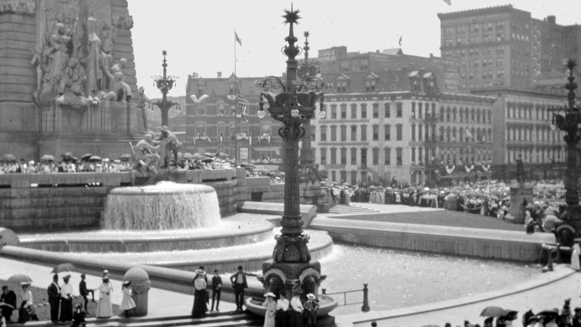 Soldiers' and Sailors' Monument, Indianapolis, Indiana, Dedication, 1902, Vintage Photograph.