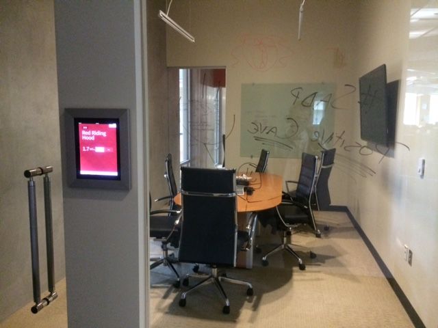 red ventures conference room glass