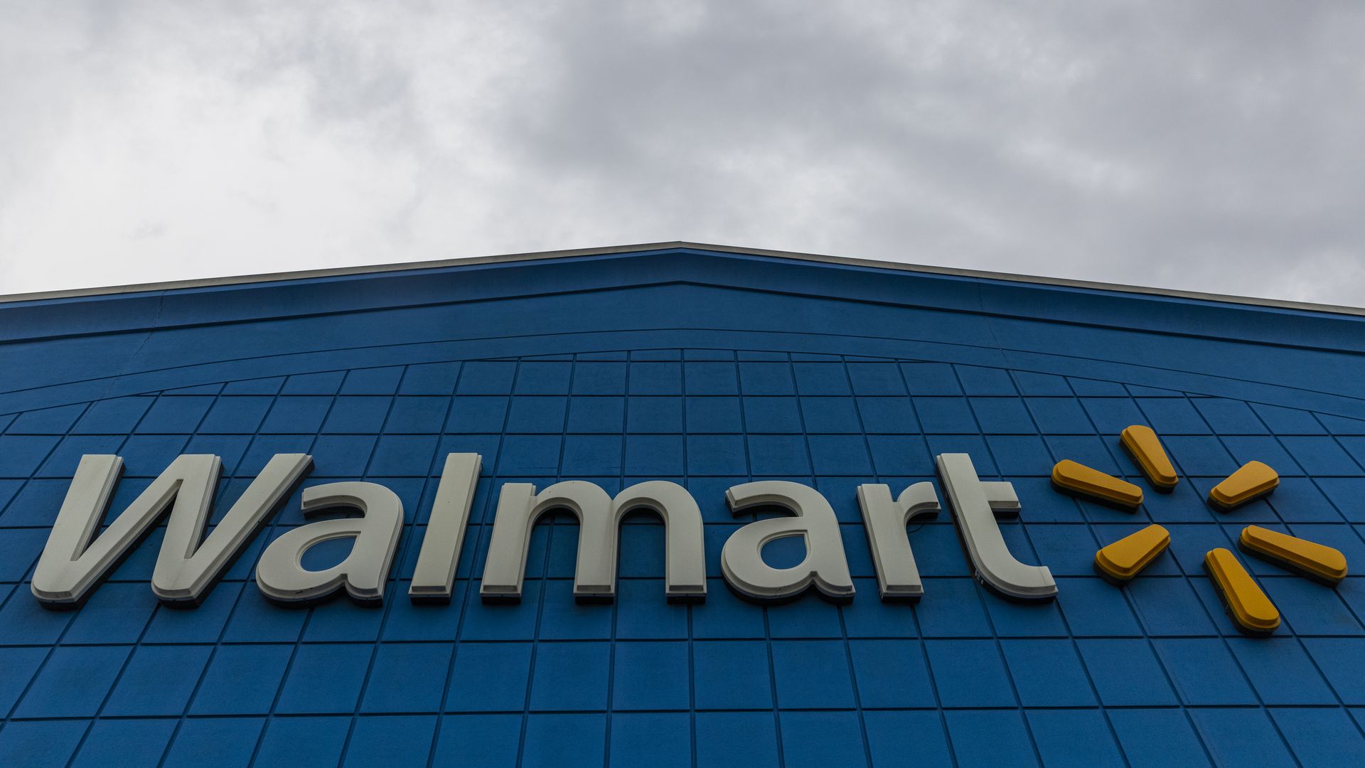 Signage outside a Walmart store 