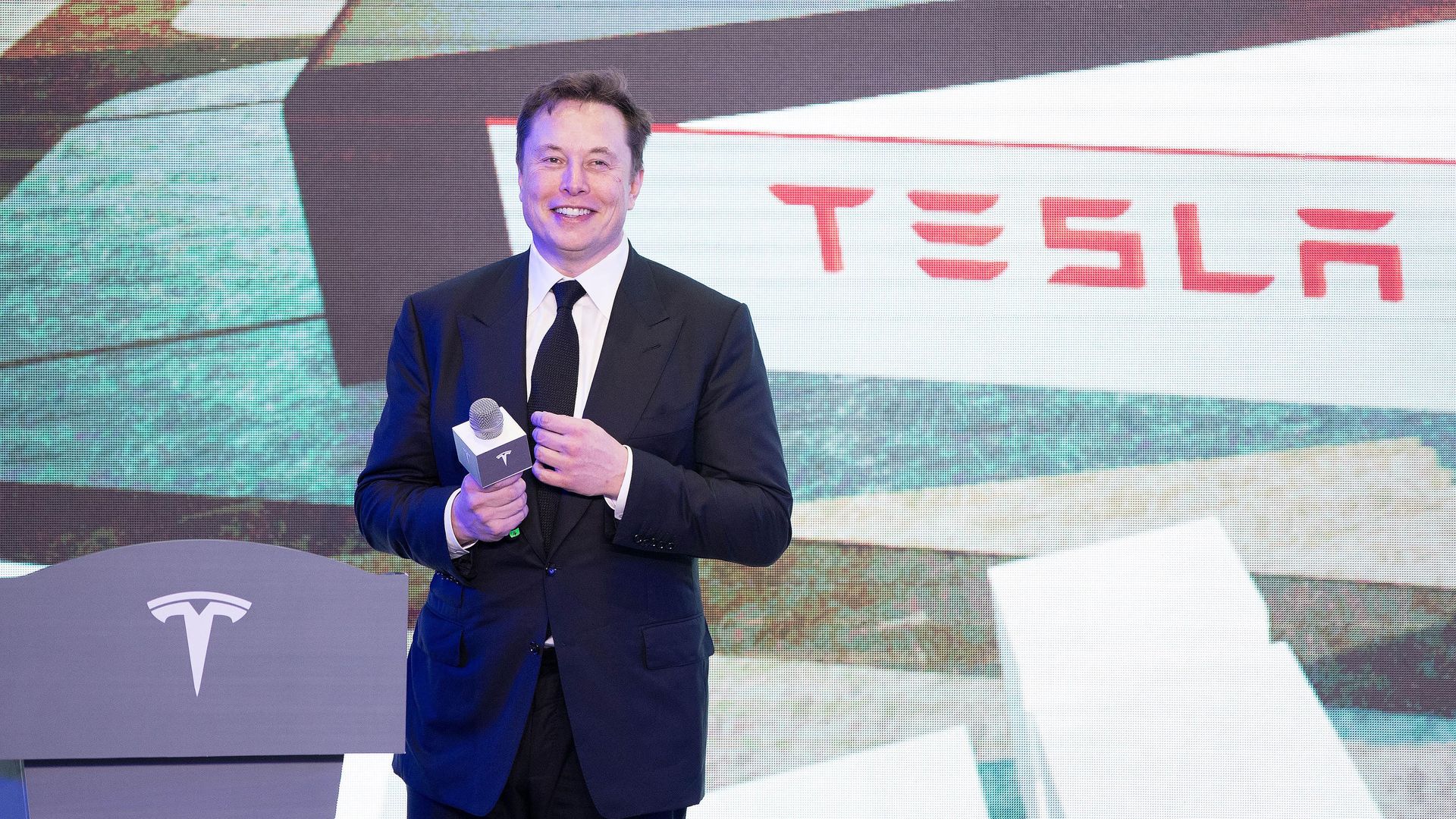 Tesla CEO Elon Musk in Shanghai in January 2020.