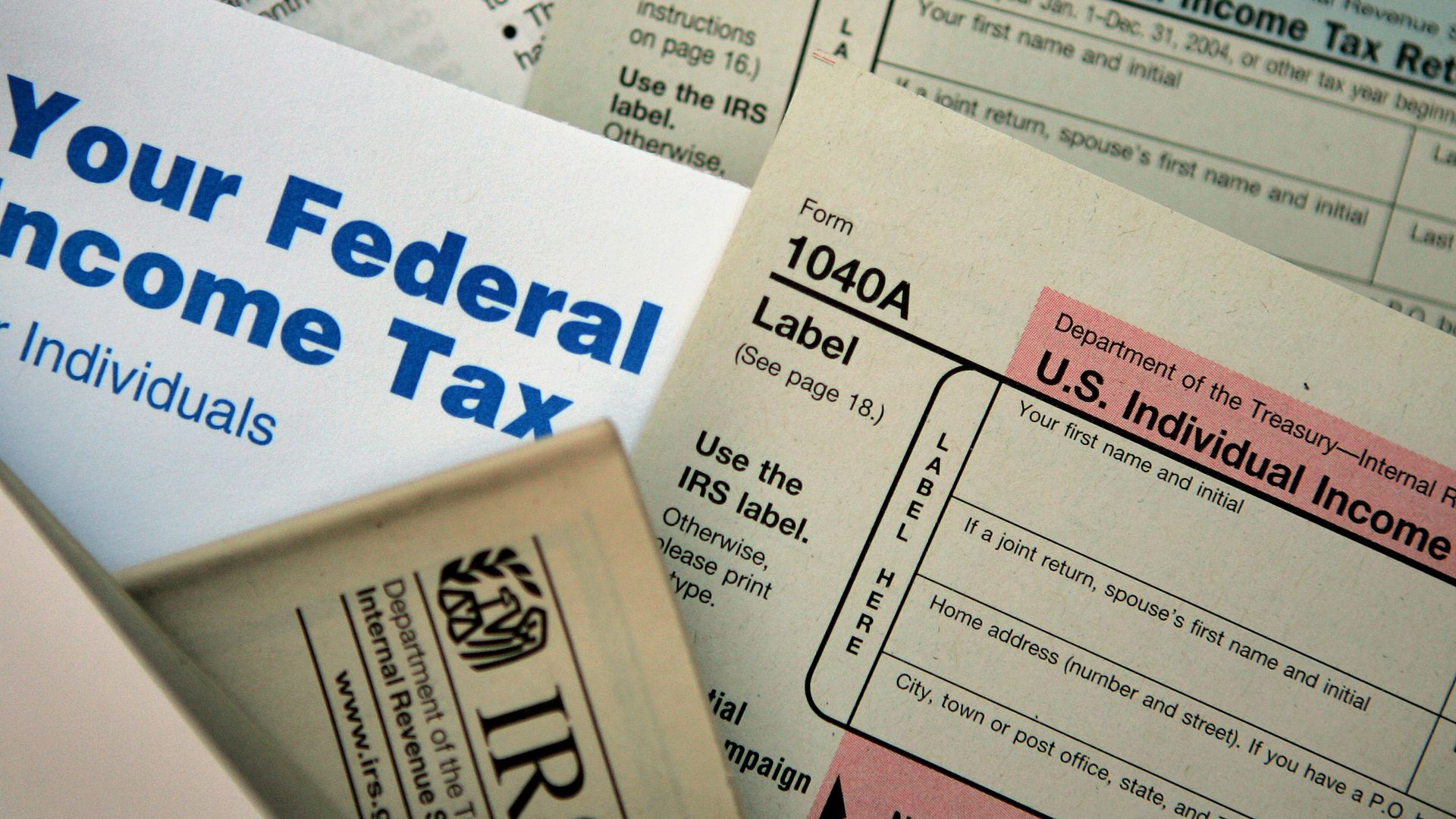 IRS firms laying on a desk