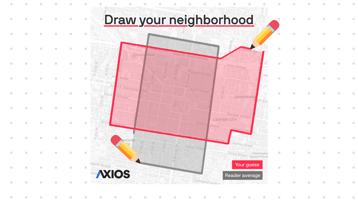 A pencil drawing a box around a section of a map to promote this feature