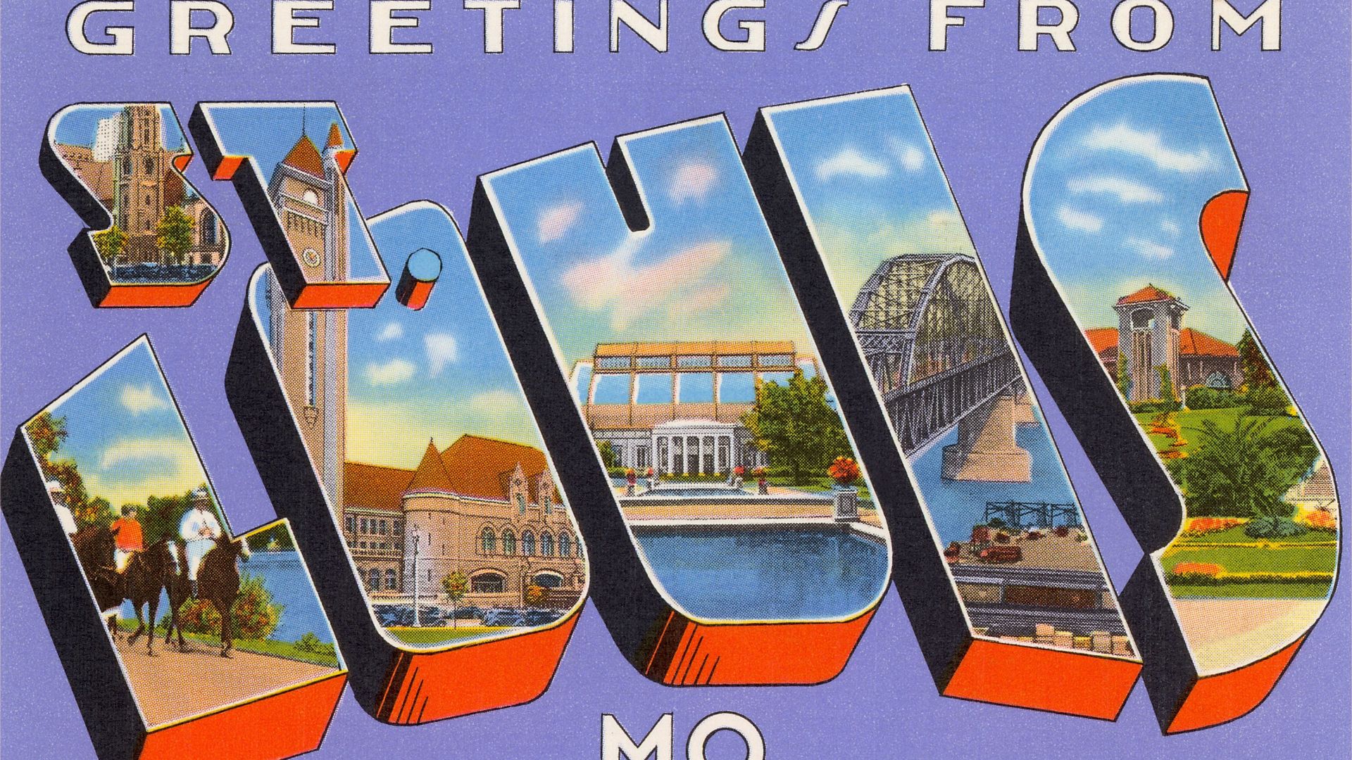 A greeting card from St. Louis