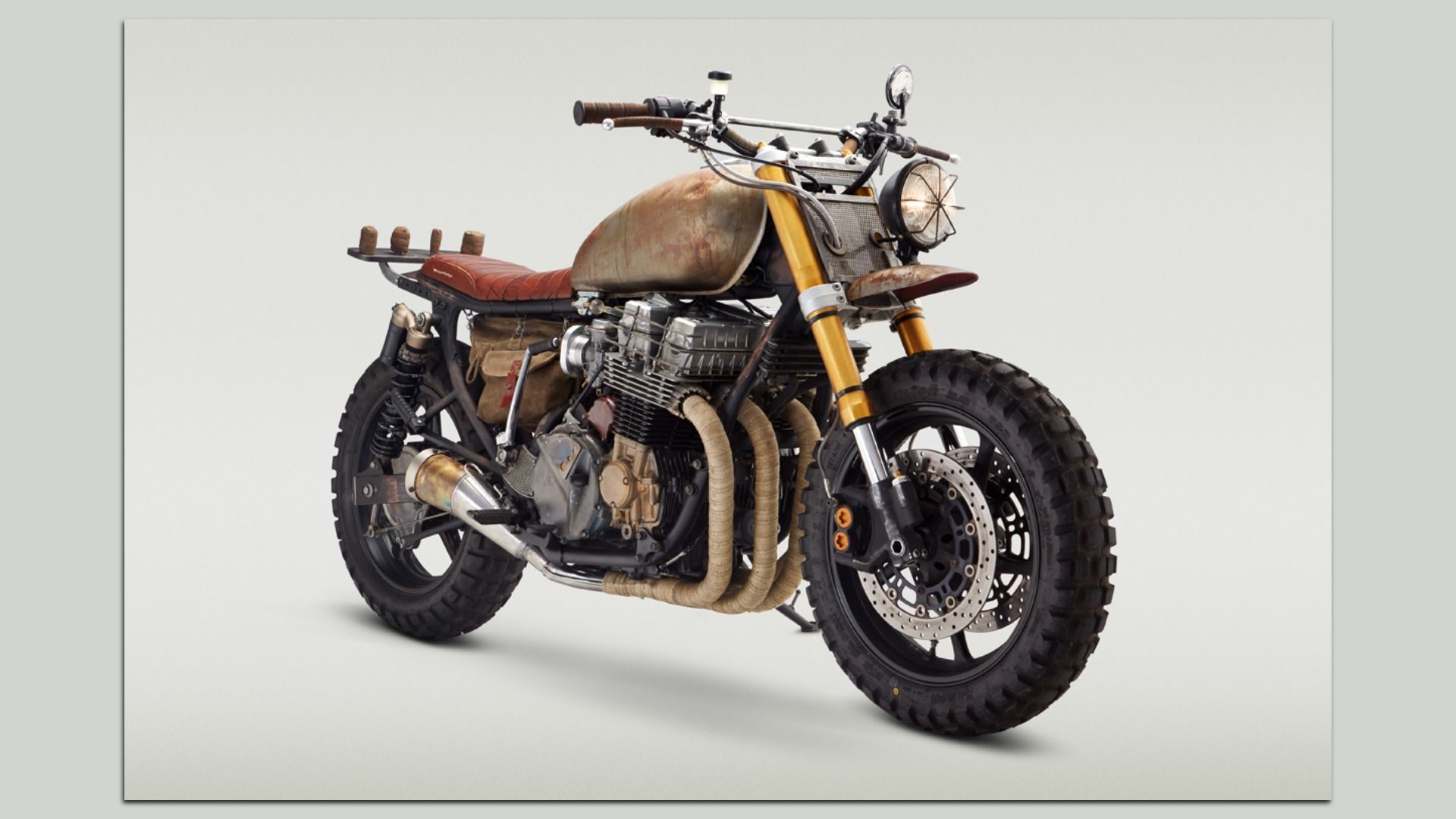 a beat-up old motorcyle  that was built in 2014 for AMC's The Walking Dead, used by fan-favorite character Daryl Dixon (played by Norman Reedus). 