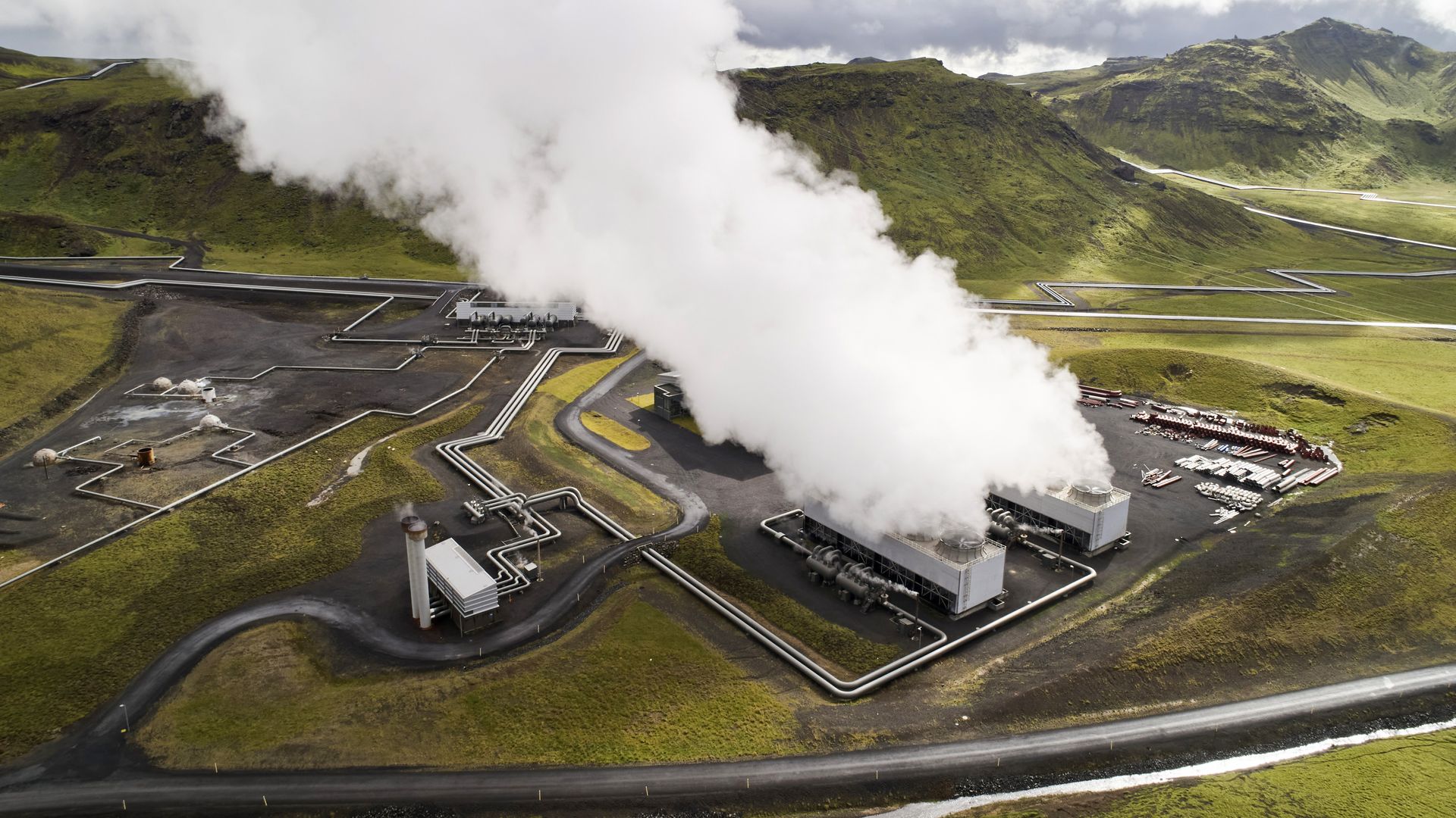 A carbon capture facility in Iceland.
