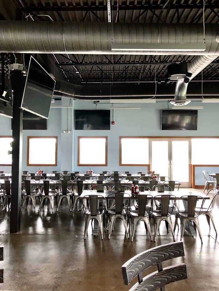 Middle James Brewing tables and seating