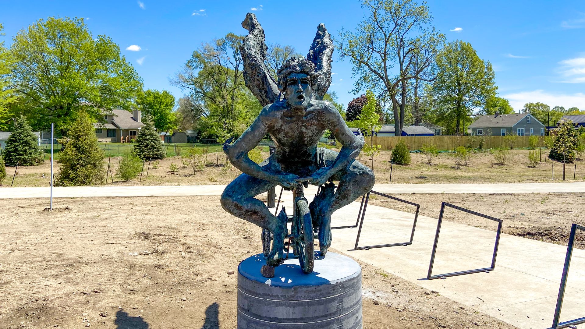 UpDown, a sculpture of a naked angel that struck fear in many Des Moines children.