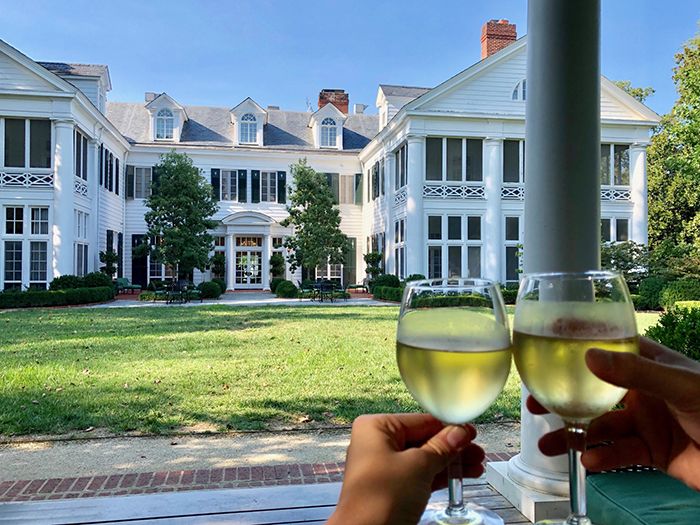 back yard at duke mansion charlotte