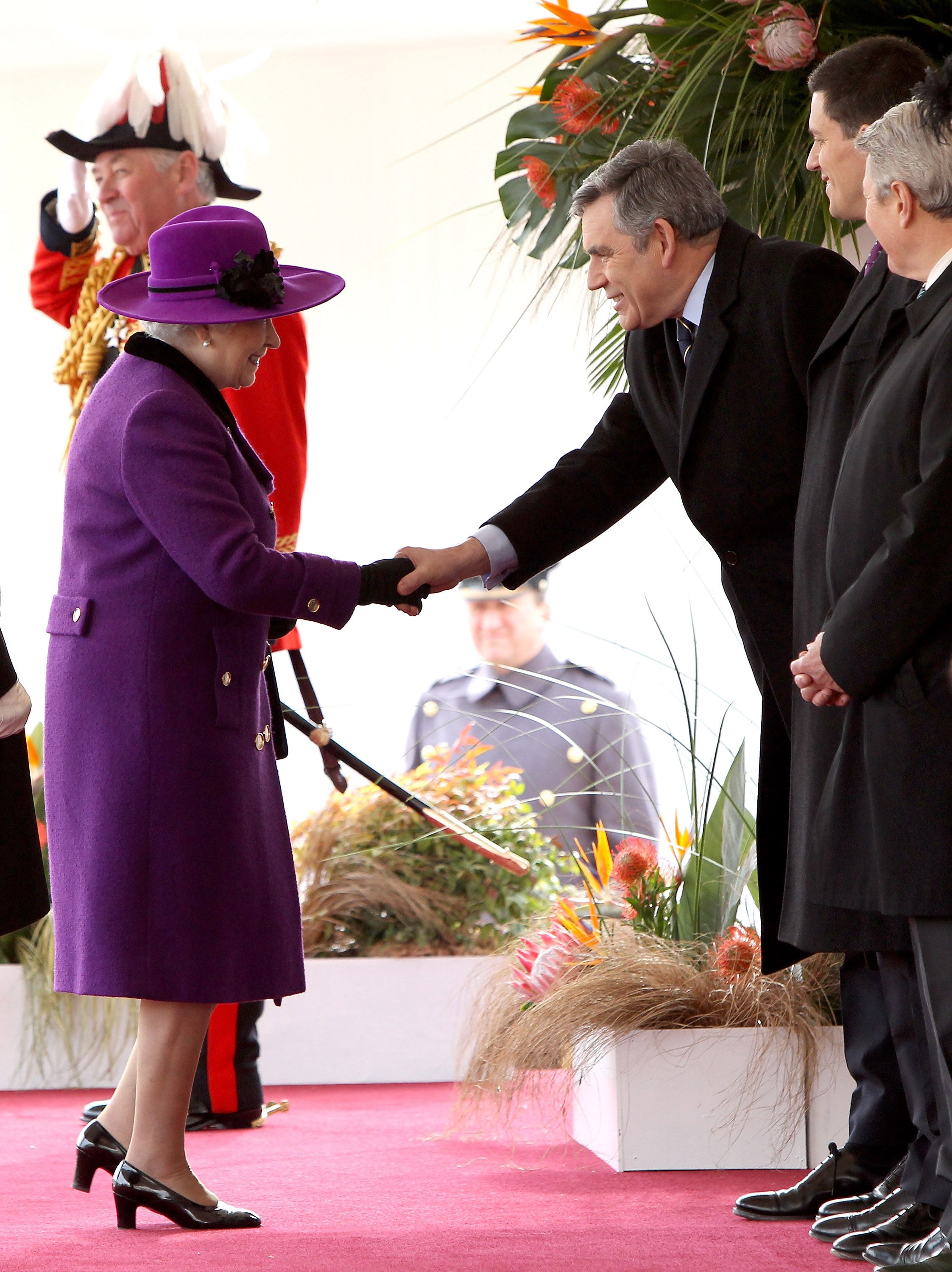 Prime Minister Gordon Brown and Queen Elizabeth II in 2010.