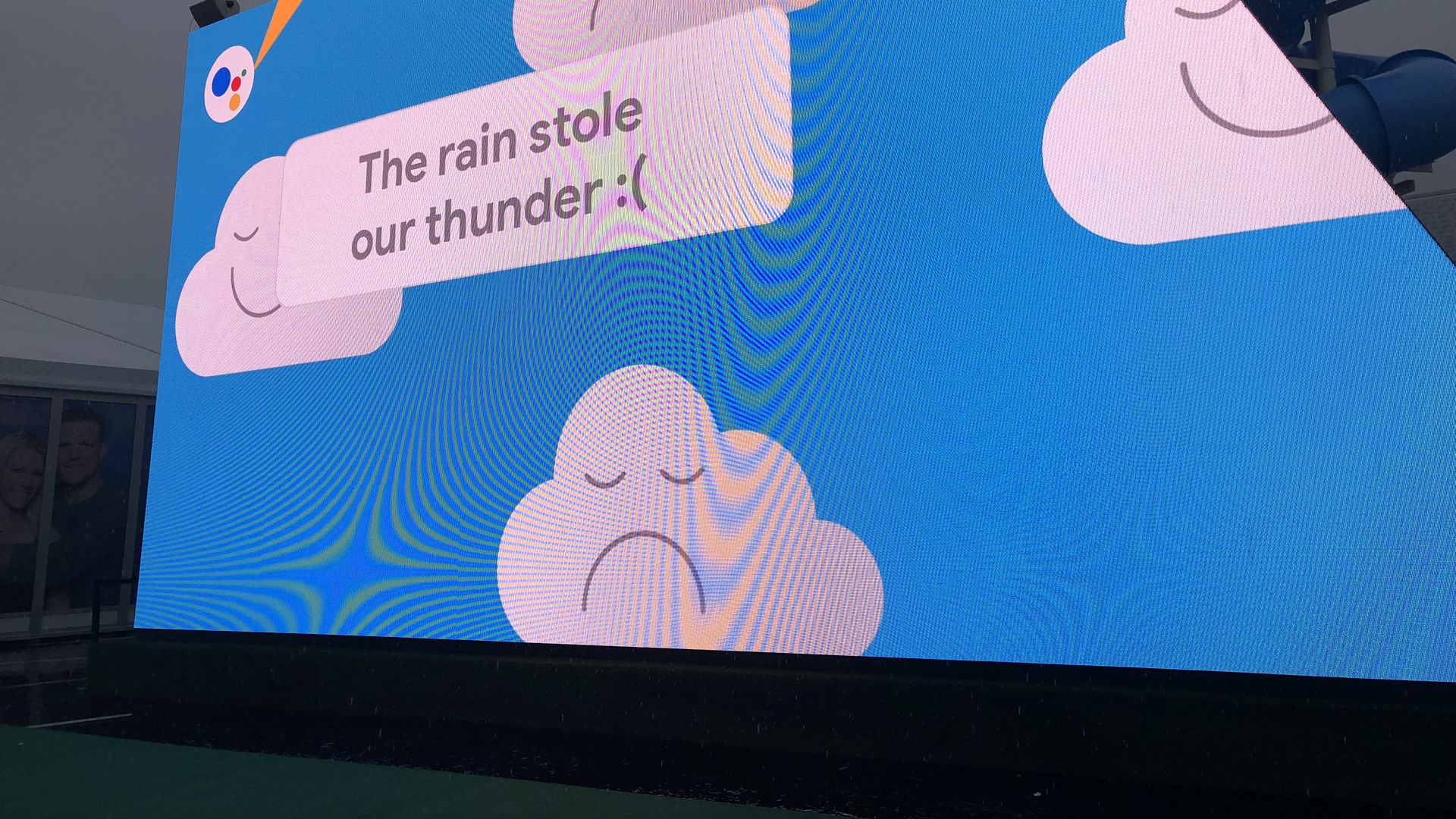 Google's rained out CES 2018 booth