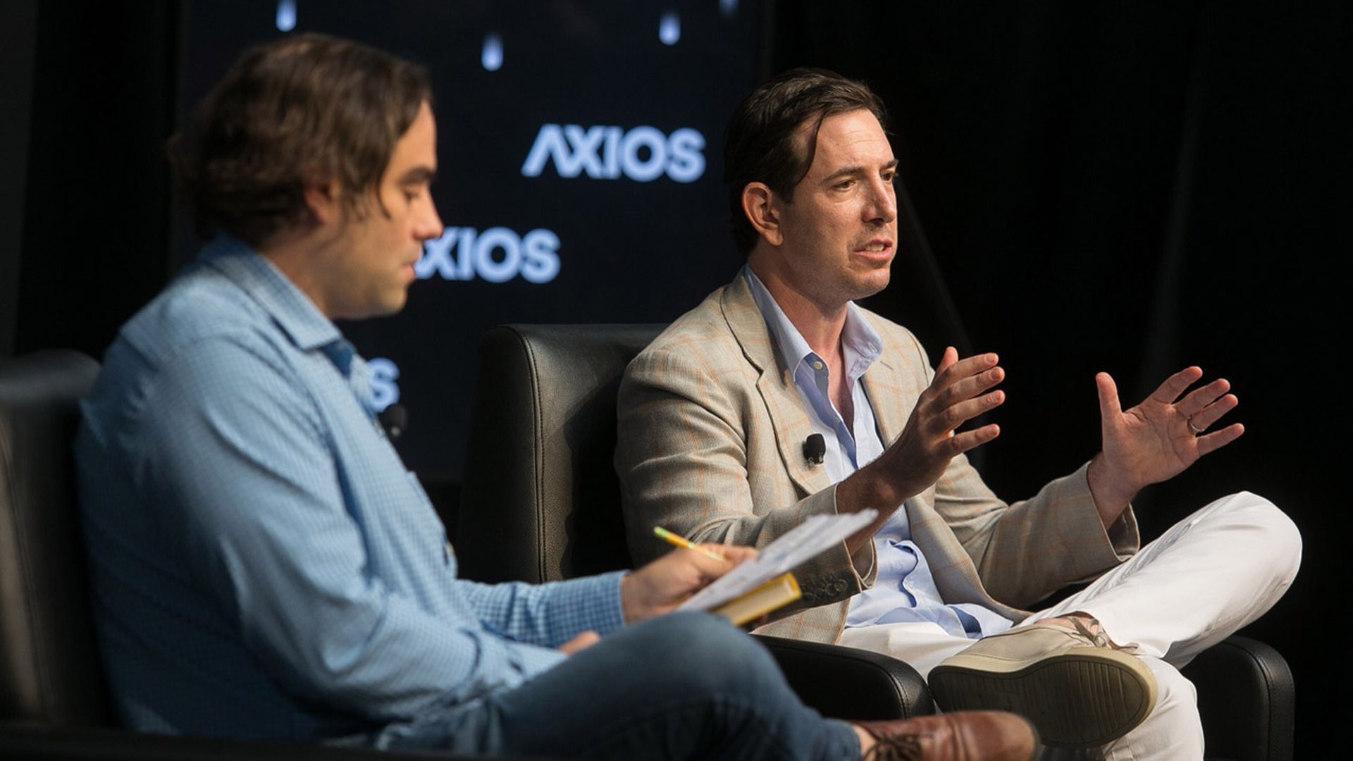 Tusk Holdings CEO Bradley Tusk onstage at an Axios event.