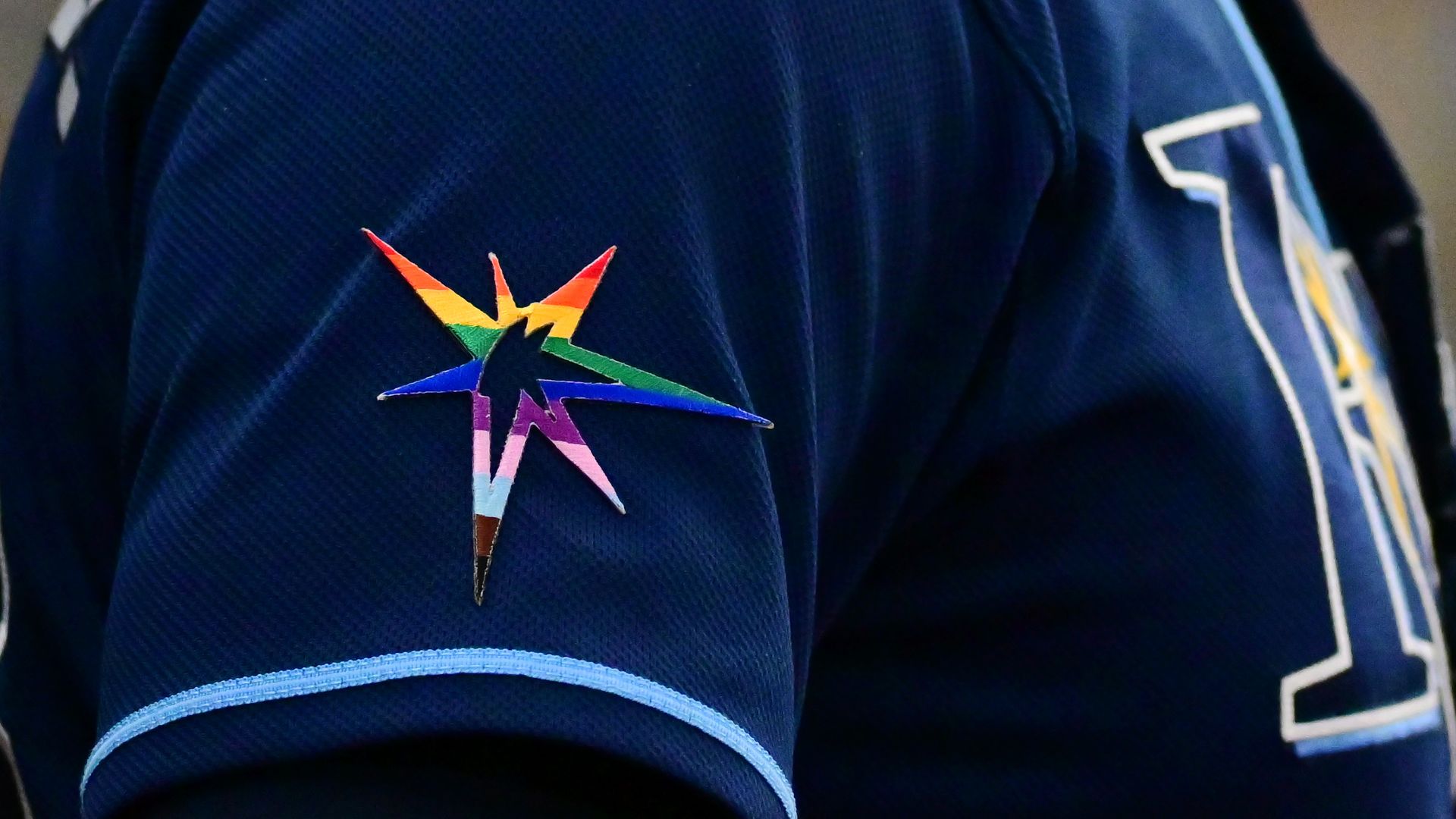 Rays rainbow patch