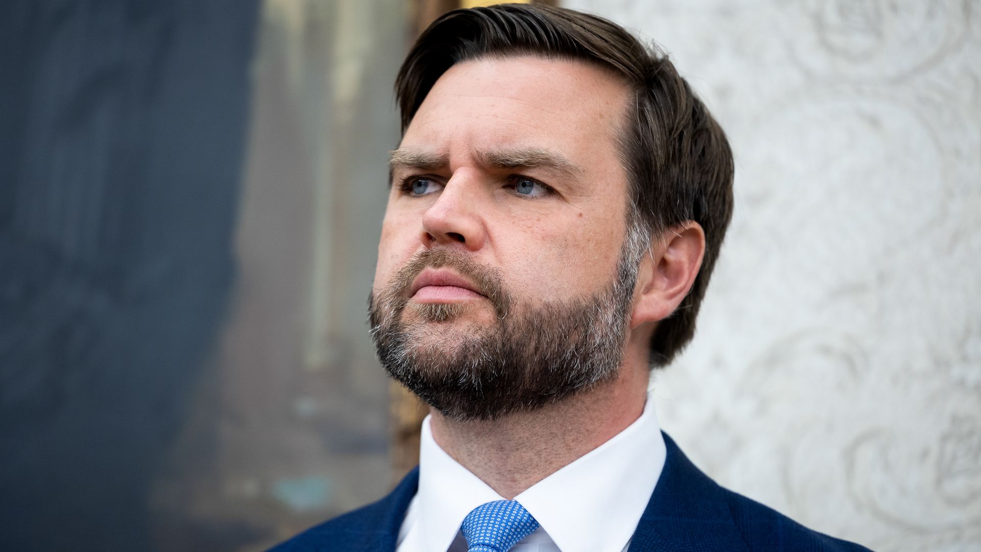 US Vice President JD Vance during a swearing-in ceremony in the Oval Office of the White House.
