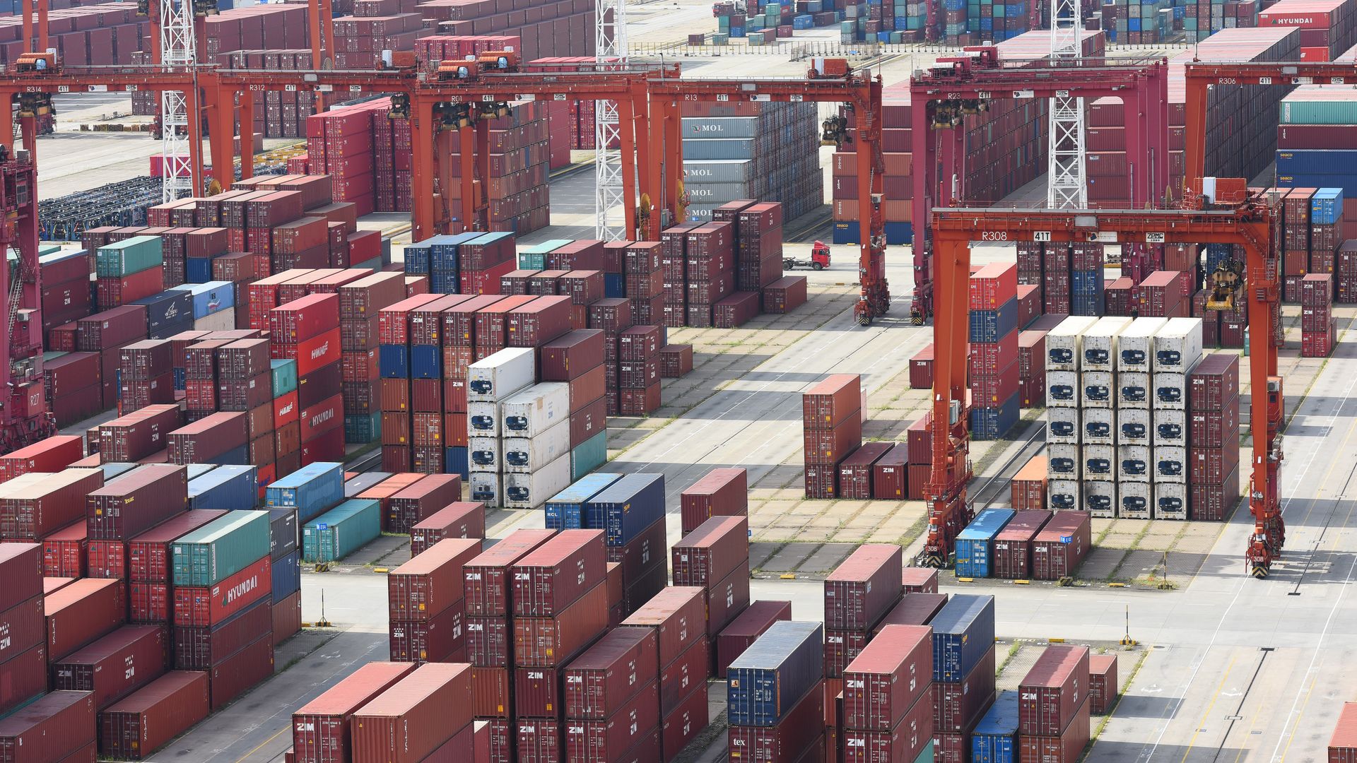 Shipping containers in China