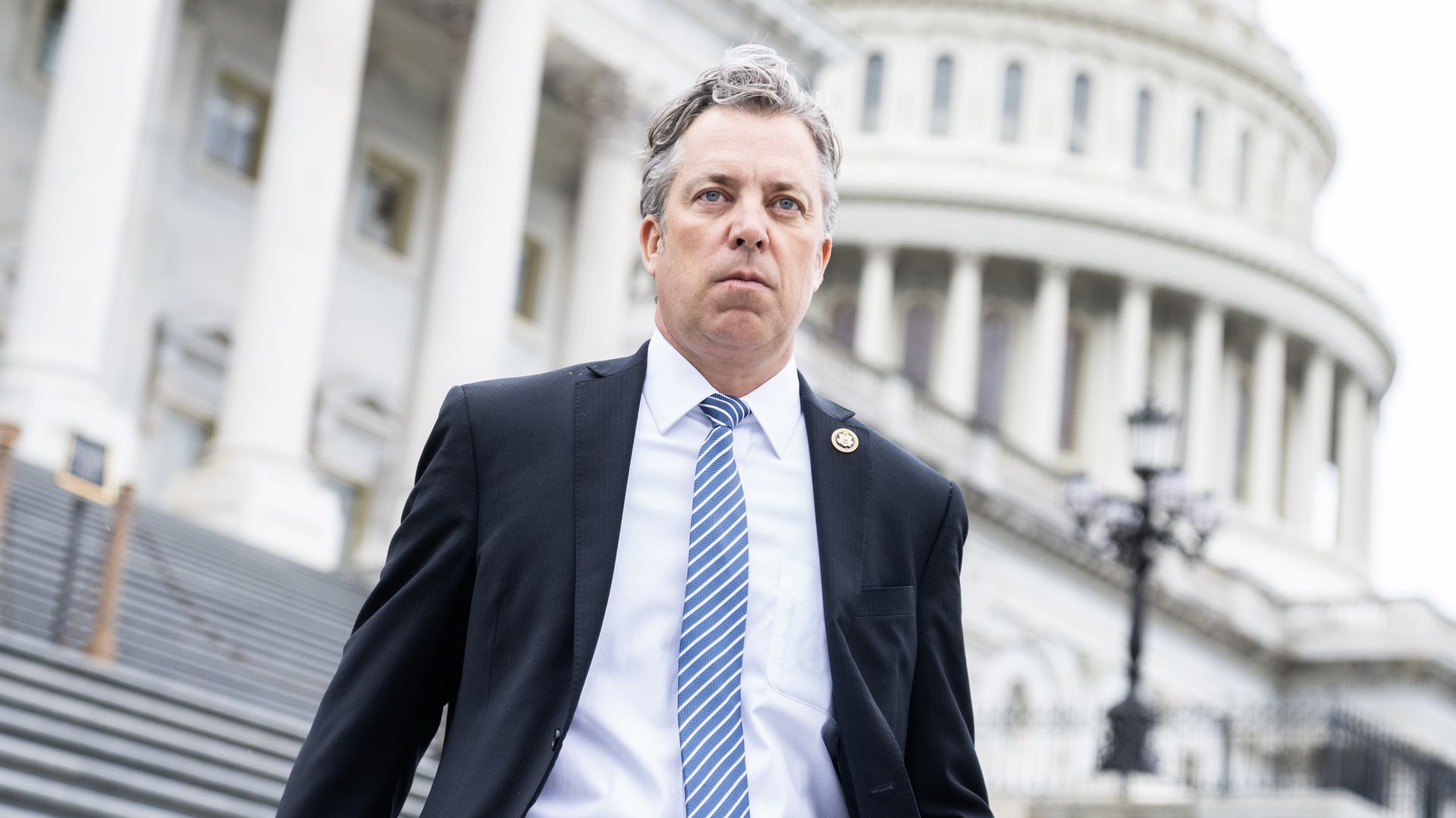 Rep. Andy Ogles, R-Tenn., is seen outside the U.S. Capitol during House votes on Friday, April 12, 2022.