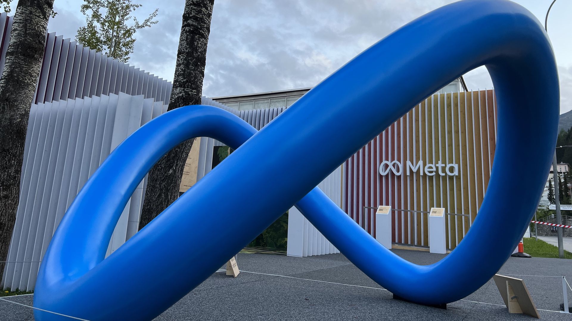 The Meta house at the World Economic Forum in Davos.