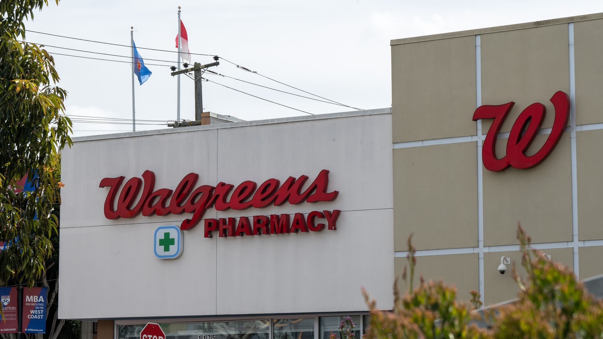 Outside a Walgreens