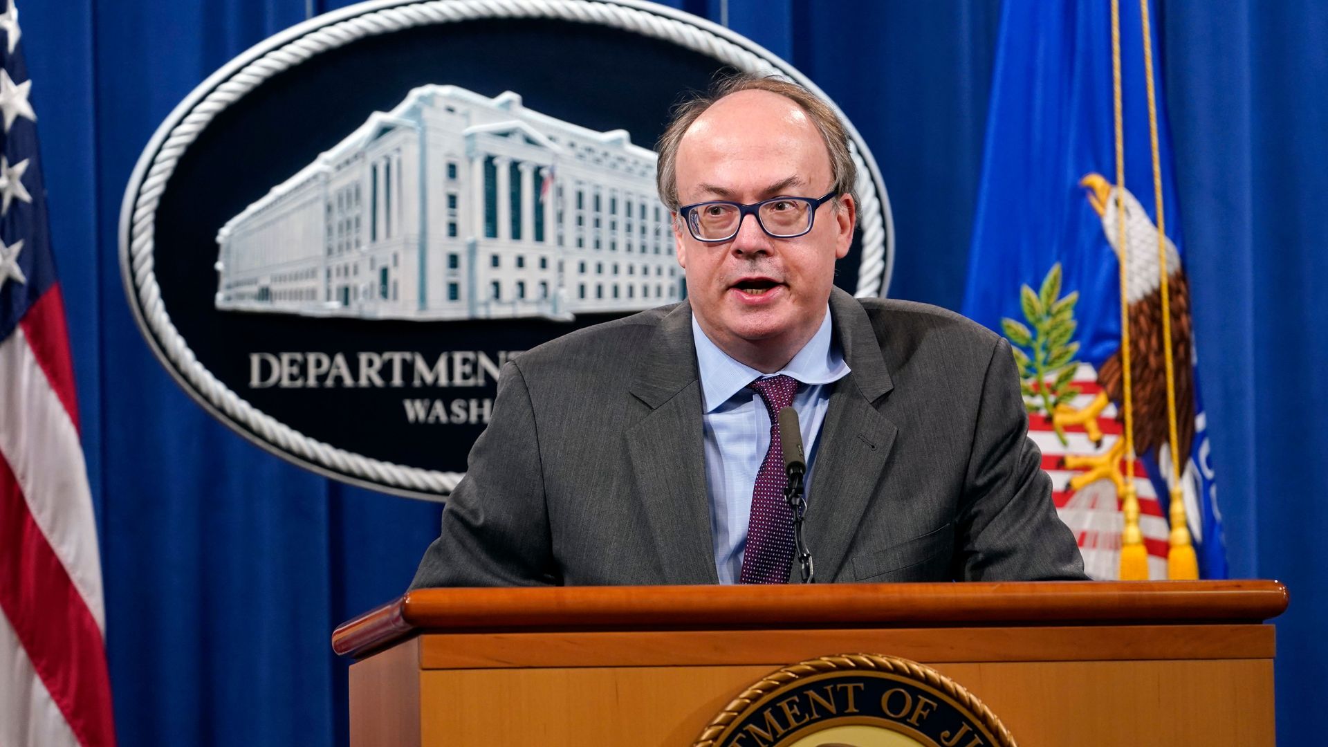 Jeff Clark, former assistant attorney general for the Environment and Natural Resources Division, speaking in Washington, D.C., September 2020.