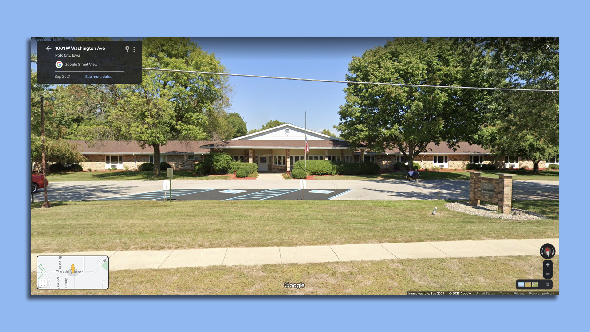 A photo of a Polk City care facility.
