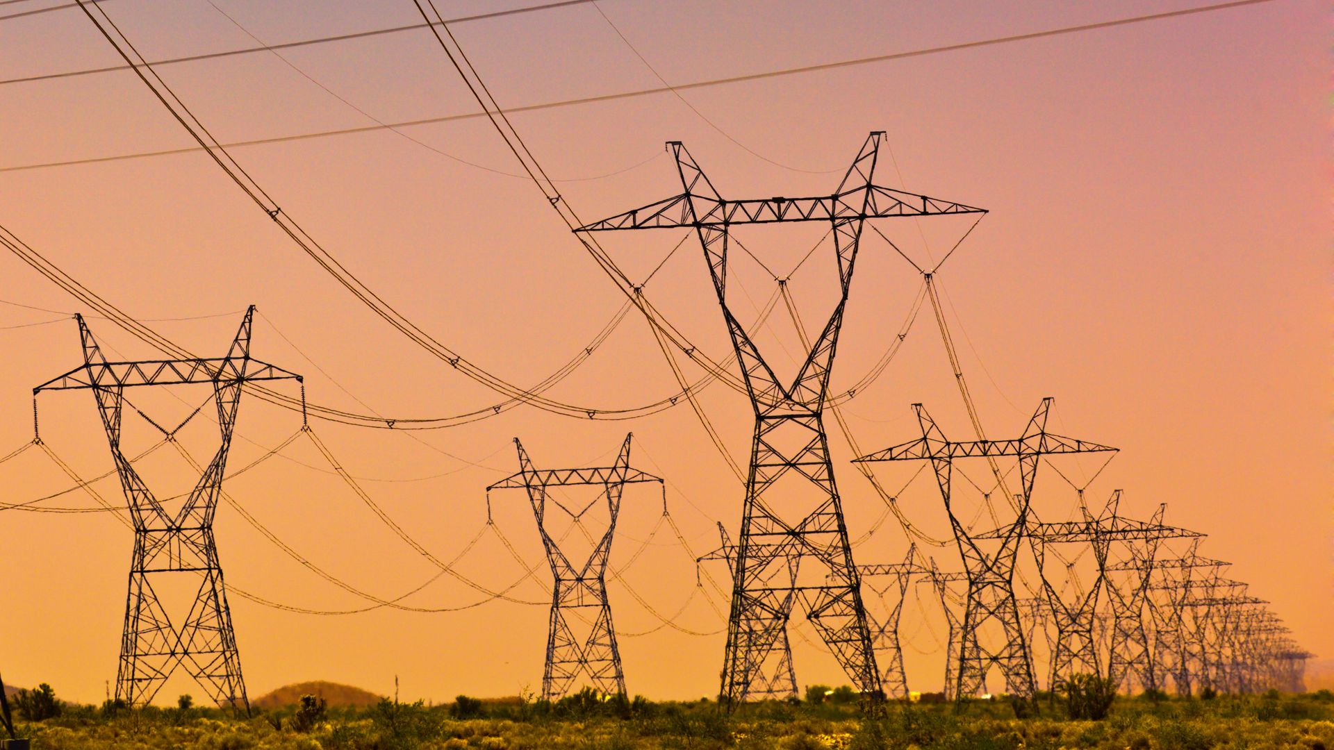 High tension wires