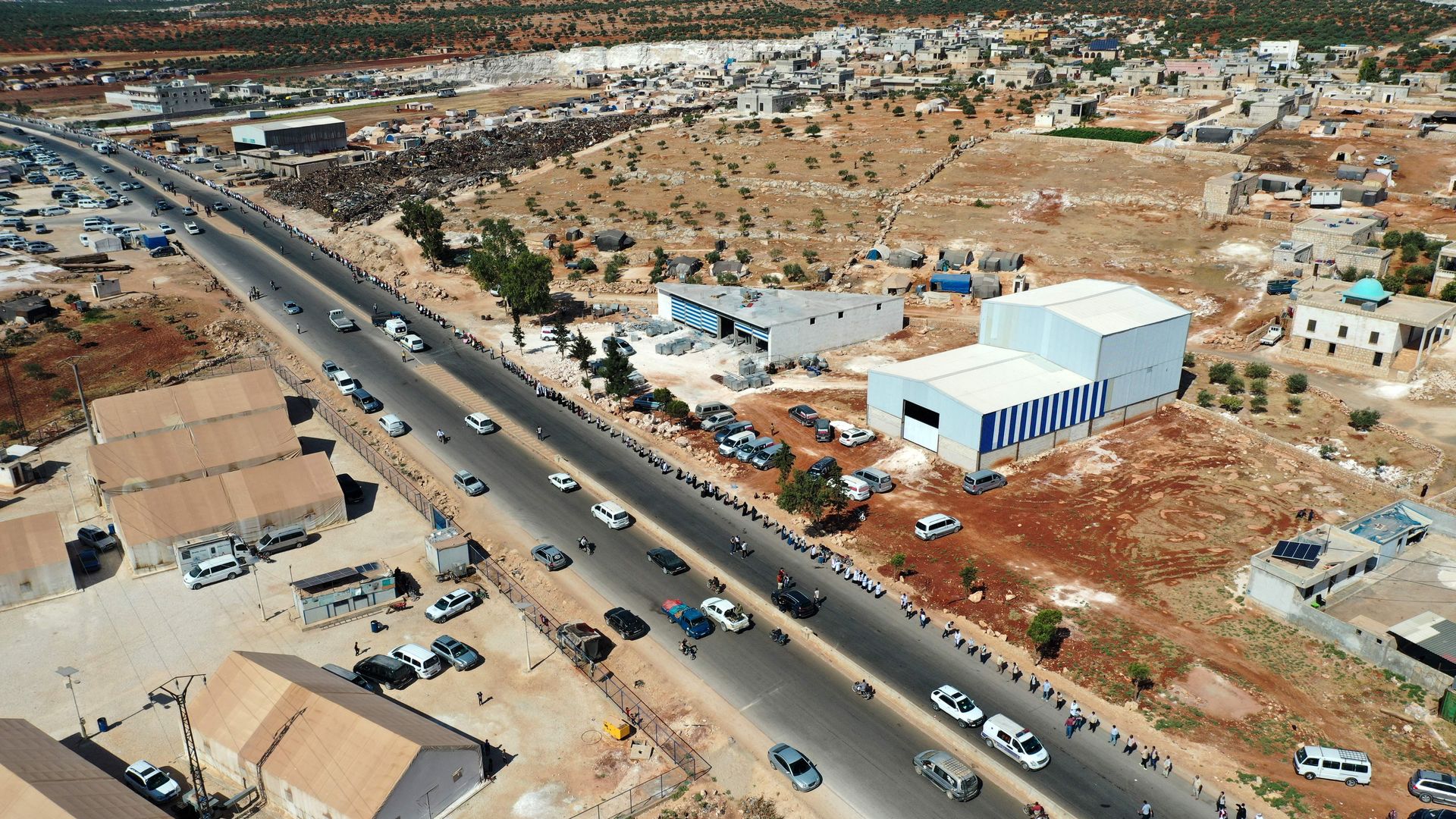 Picture of the Bab al-Hawa border crossing