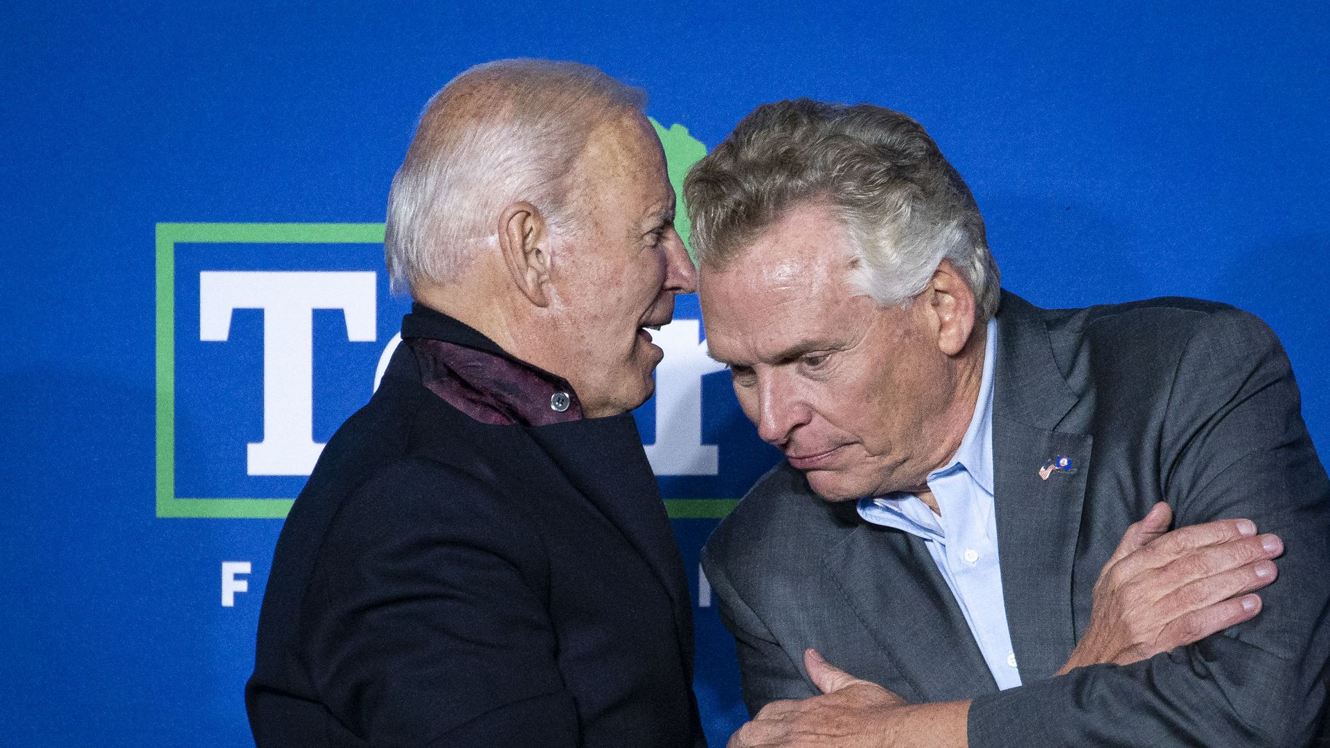 Joe Biden and Terry McAuliffe are talking