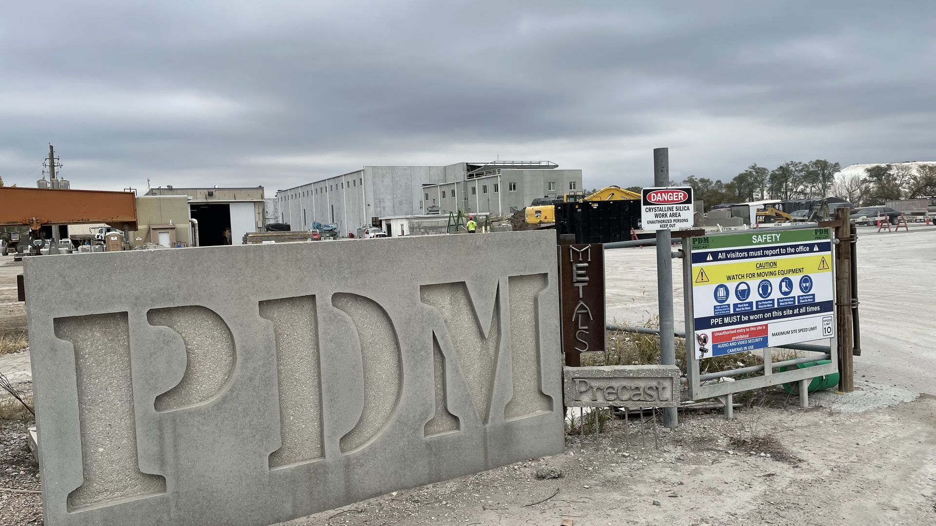 A photo of PDM Precast in Des Moines.