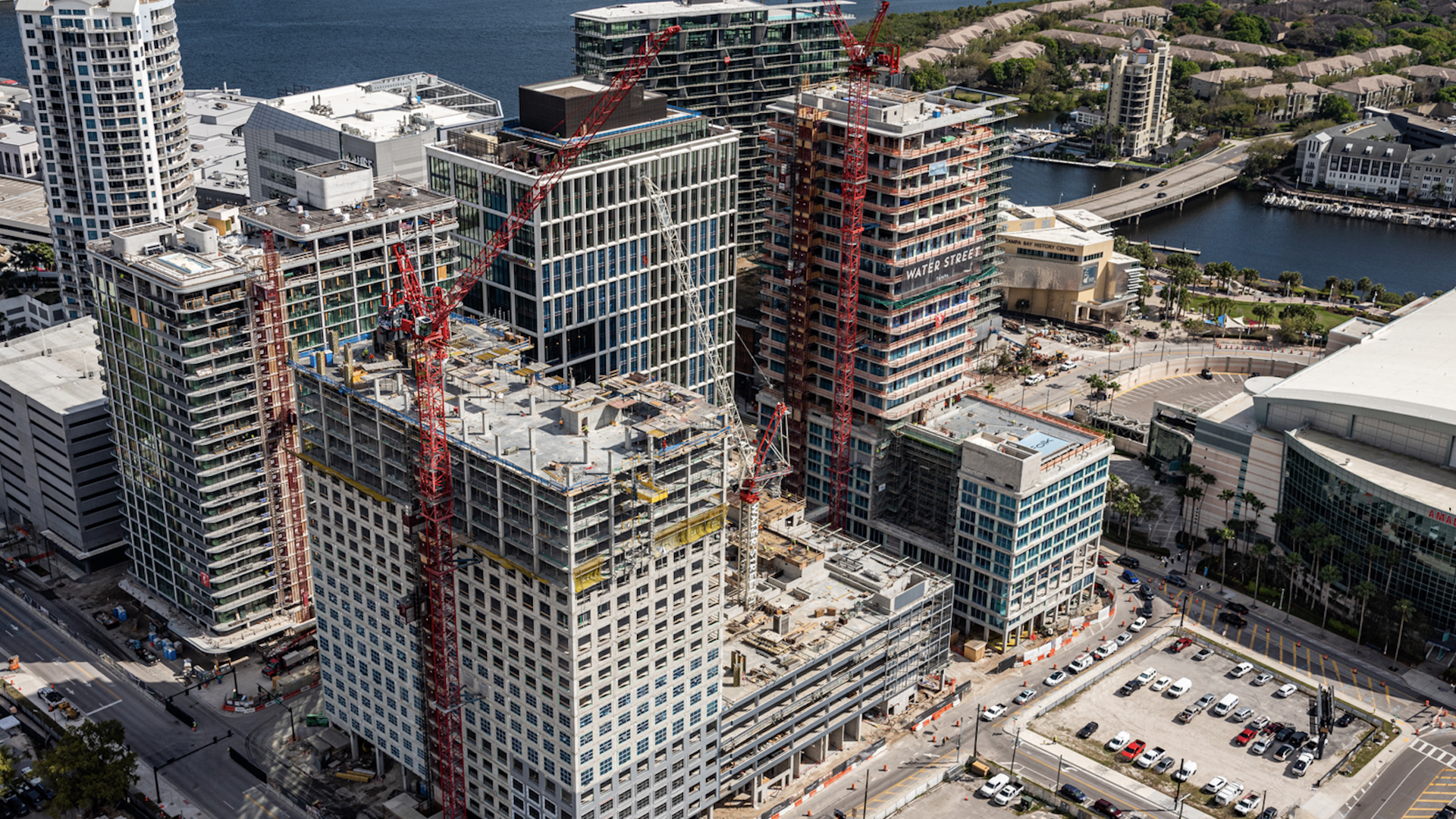 Water Street Tampa under construction 