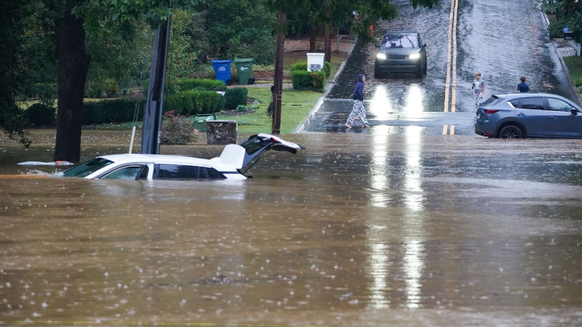 flooded street in atlanta