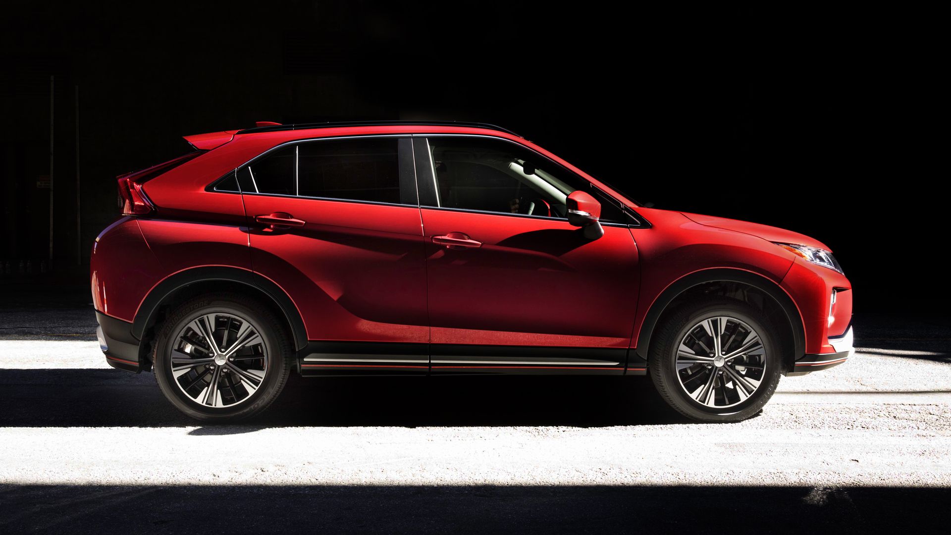 Image of red 2019 Mitsubishi Eclipse Cross compact SUV