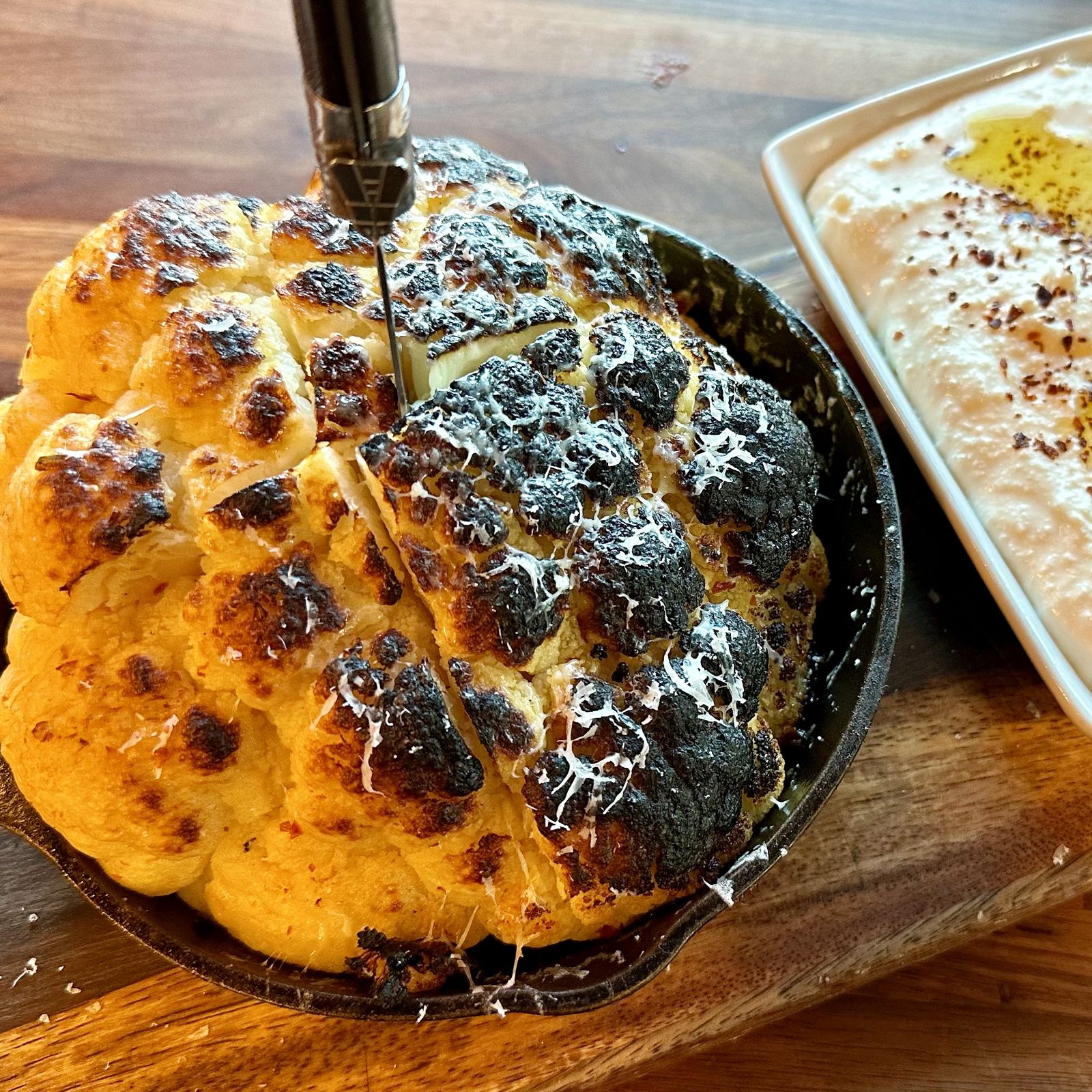 Pizza Domenica's roasted cauliflower is a delicious vegetarian