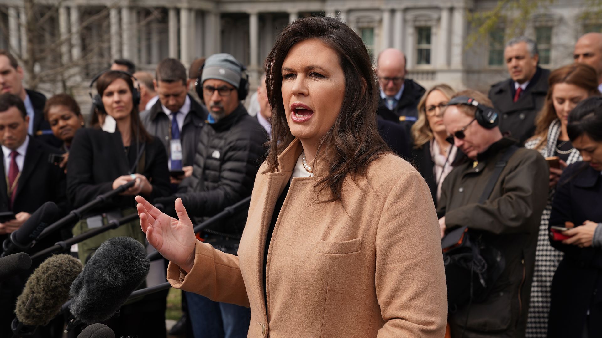 Outgoing White House Press Secretary Sarah Huckabee Sanders