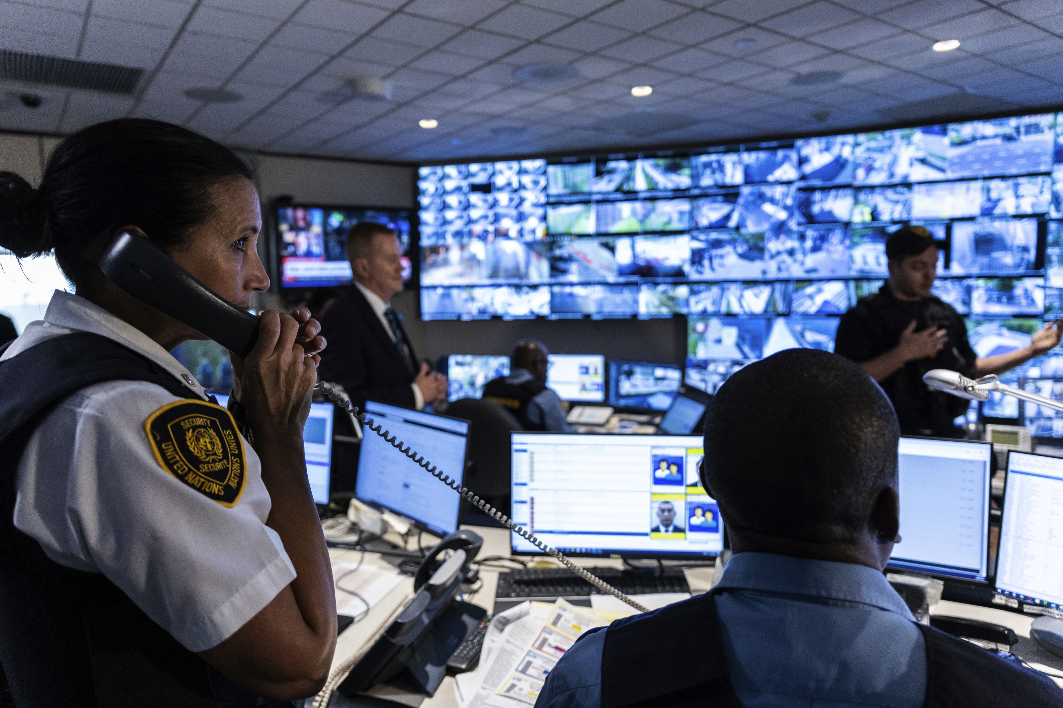 The UN Security Operations Center inside United Nations Headquarters in New York.