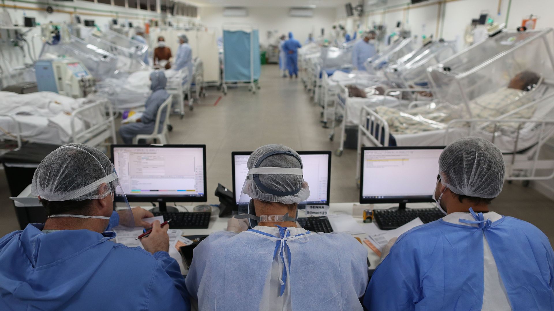 The Intensive Care Unit treating COVID-19 coronavirus patients in the Gilberto Novaes Hospital in Manaus, Brazil, on May 20